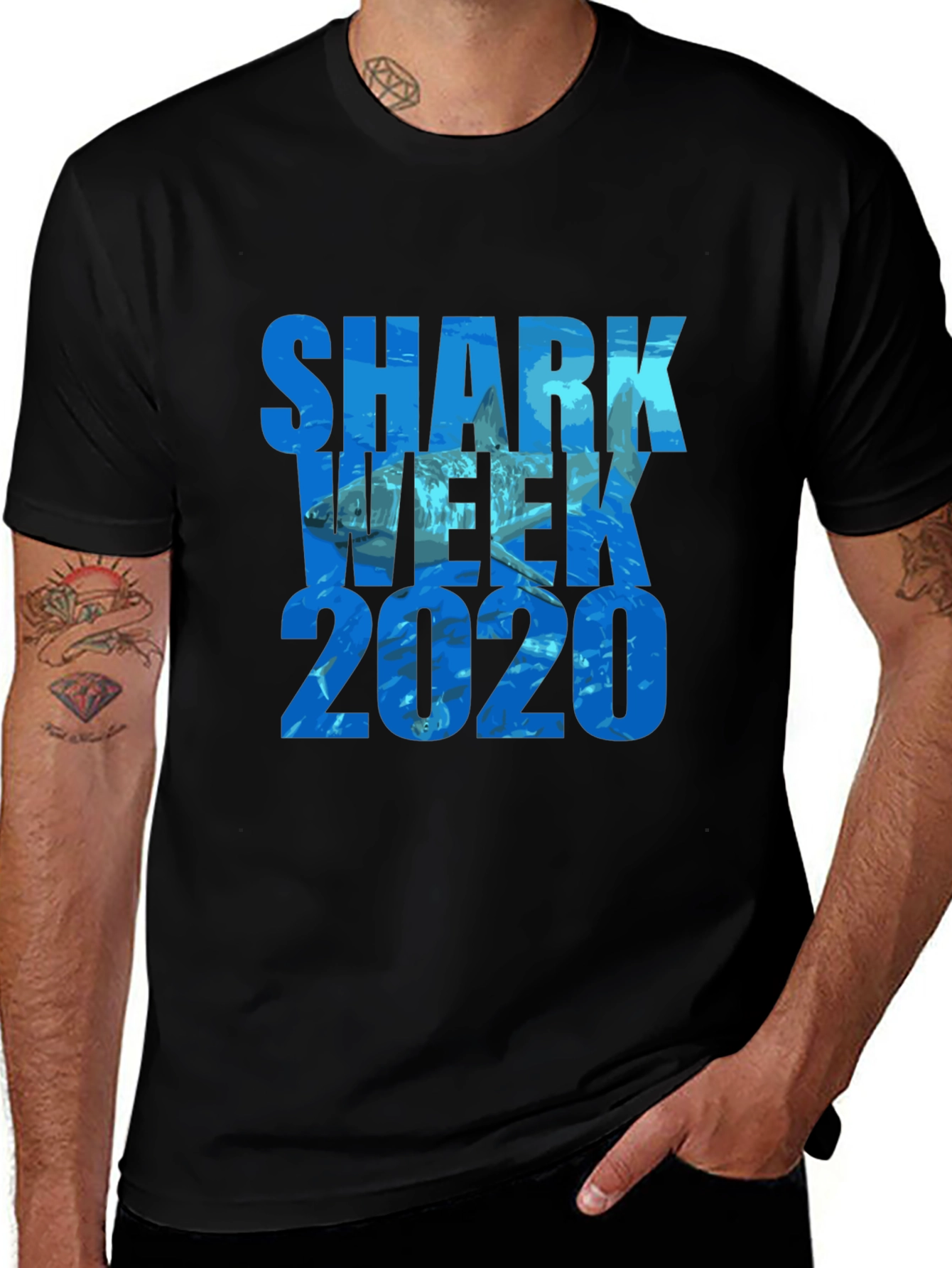 Shark Week 2020 Black T-Shirt