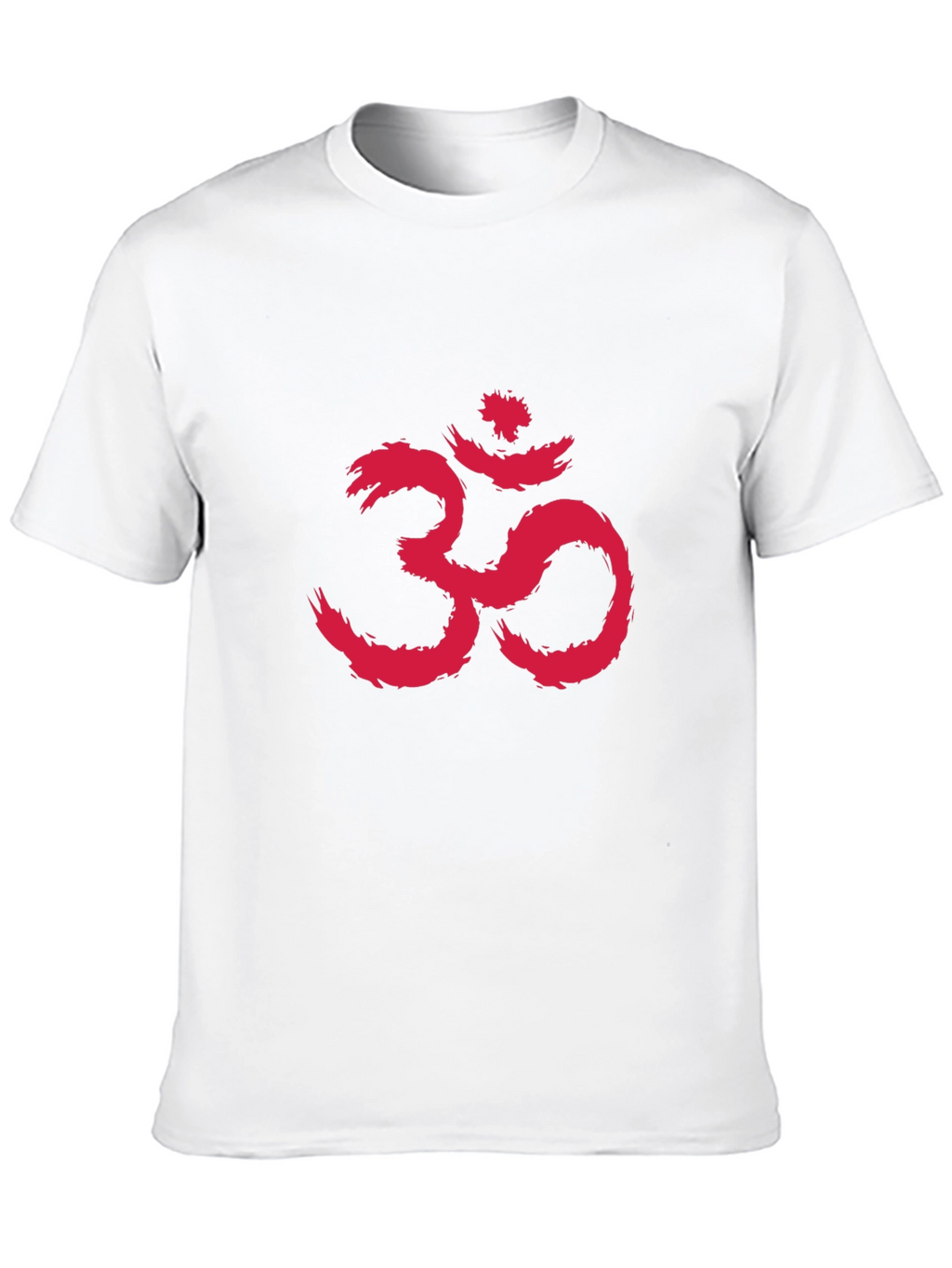 Black T-Shirt with Red Om Symbol