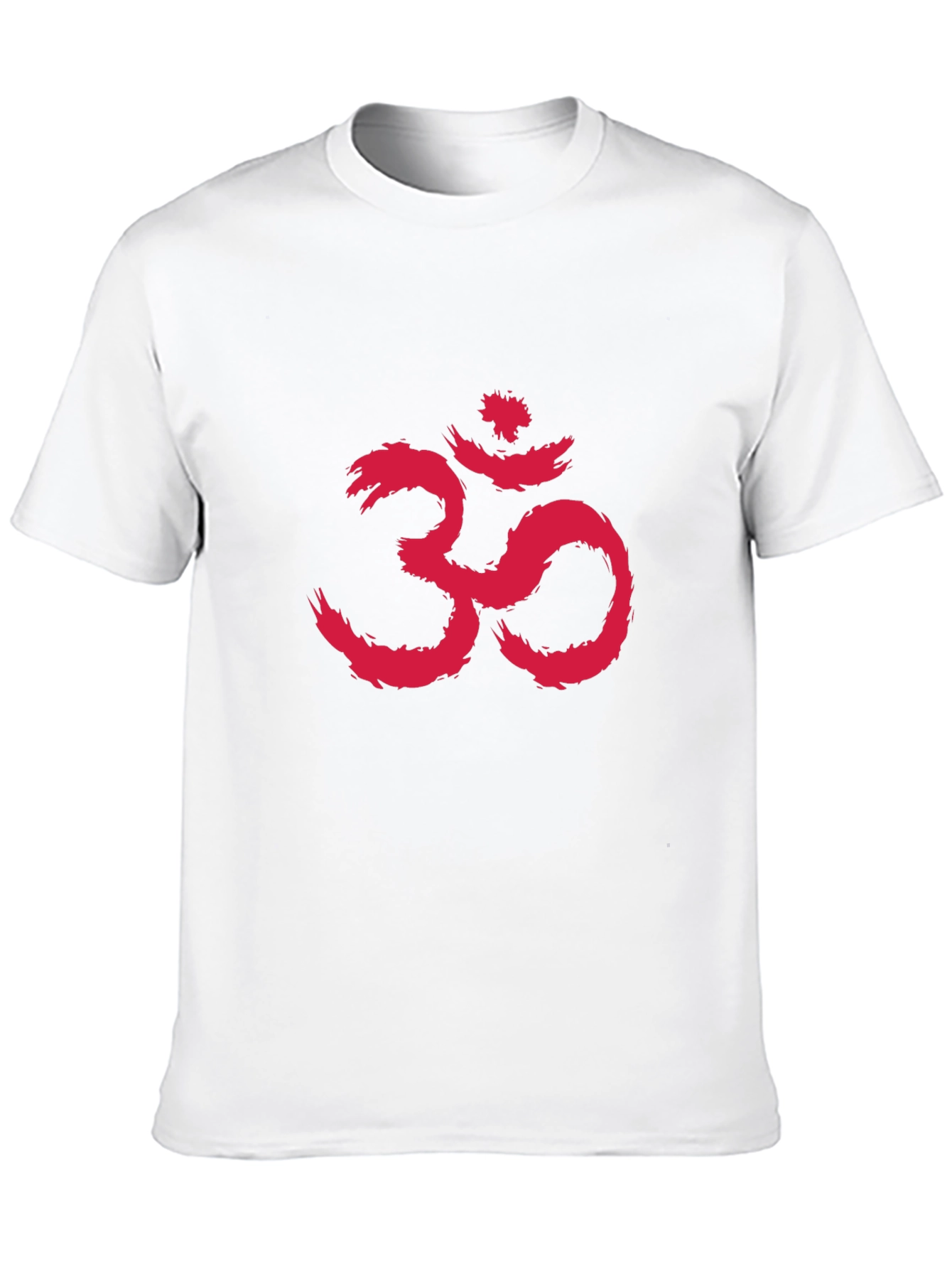 Black T-Shirt with Red Om Symbol