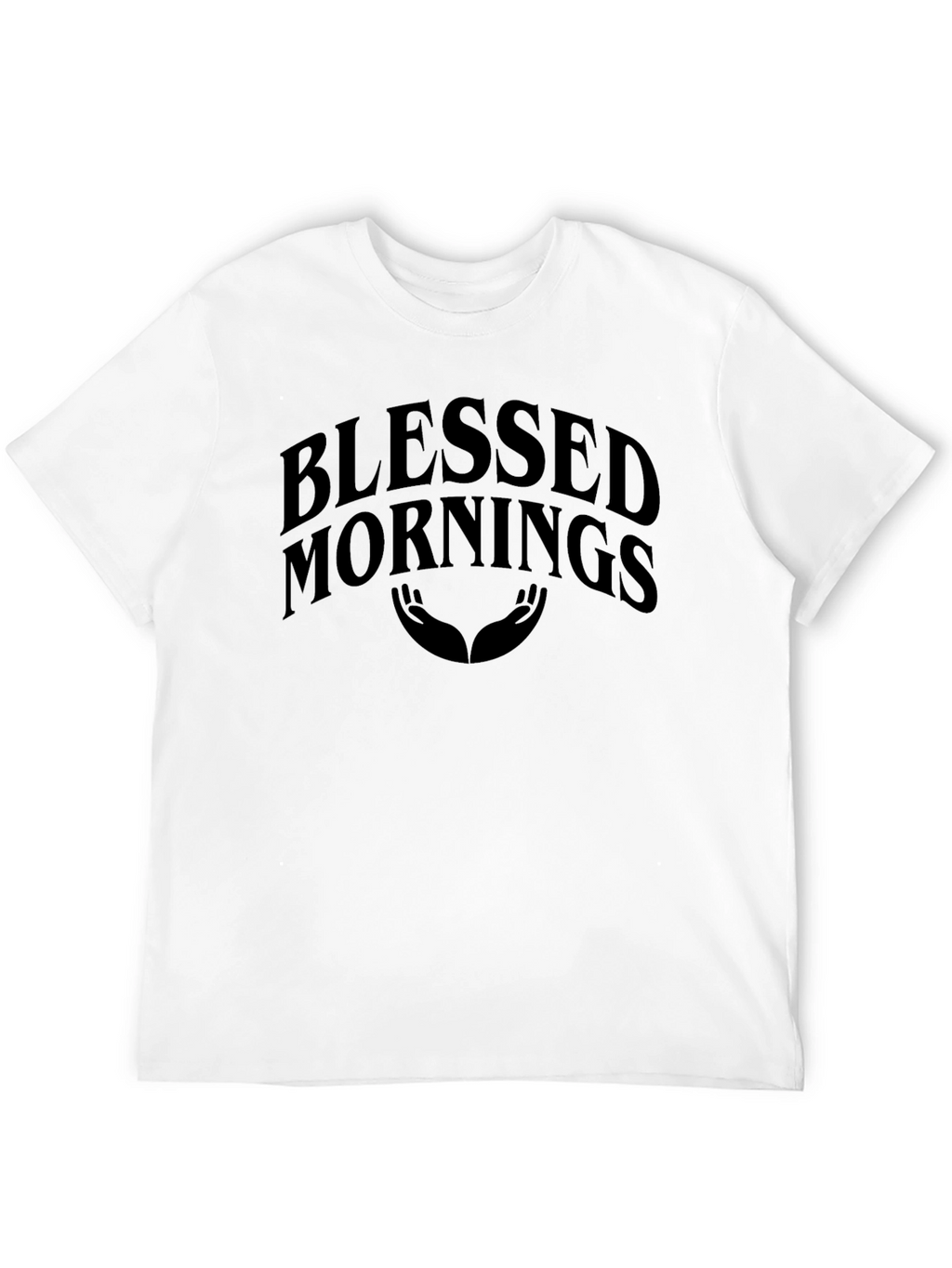 Blessed Mornings Black Graphic Tee