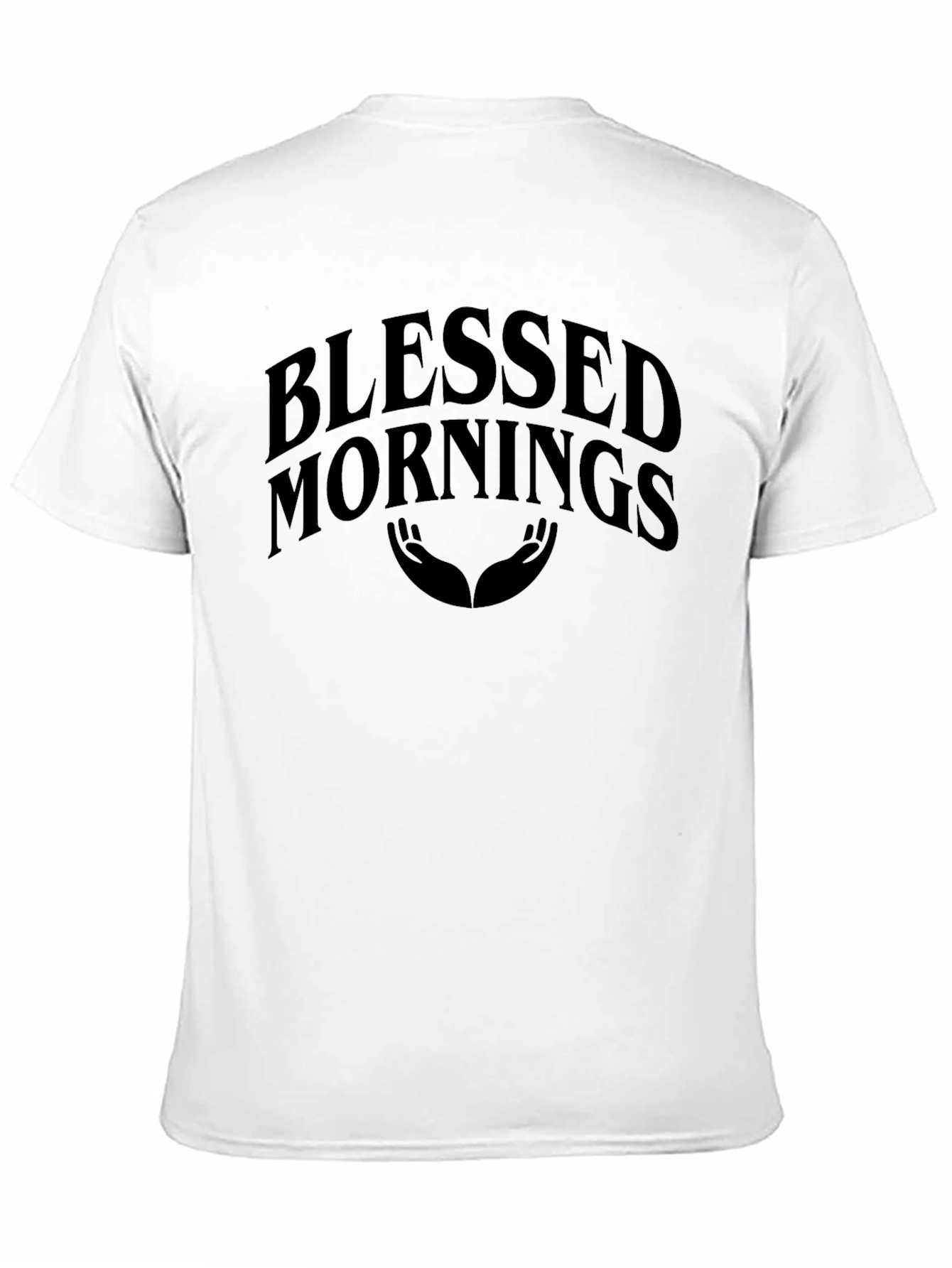 Blessed Mornings Black Graphic Tee