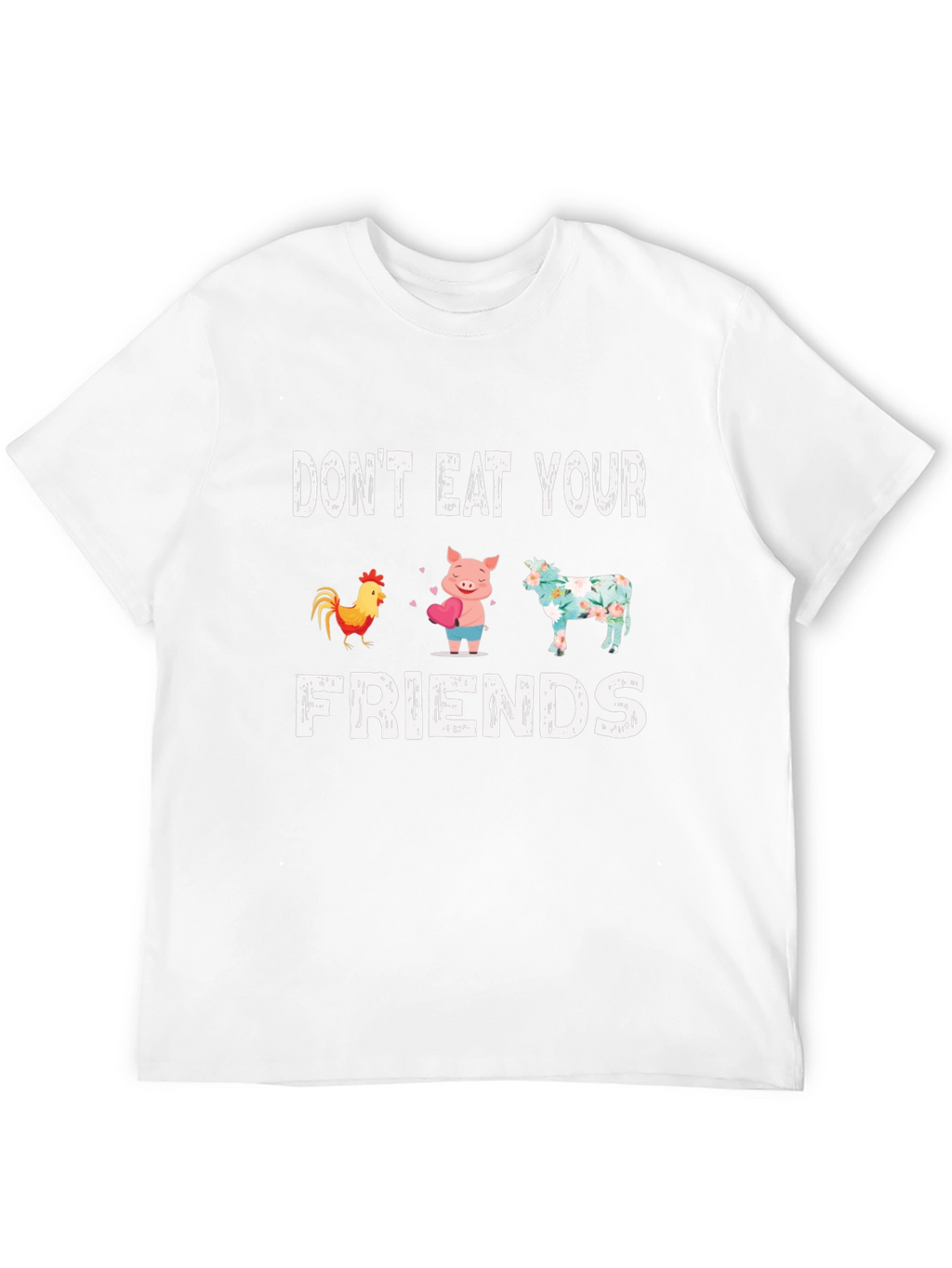 Dont Eat Your Friends Vegan Graphic Tee