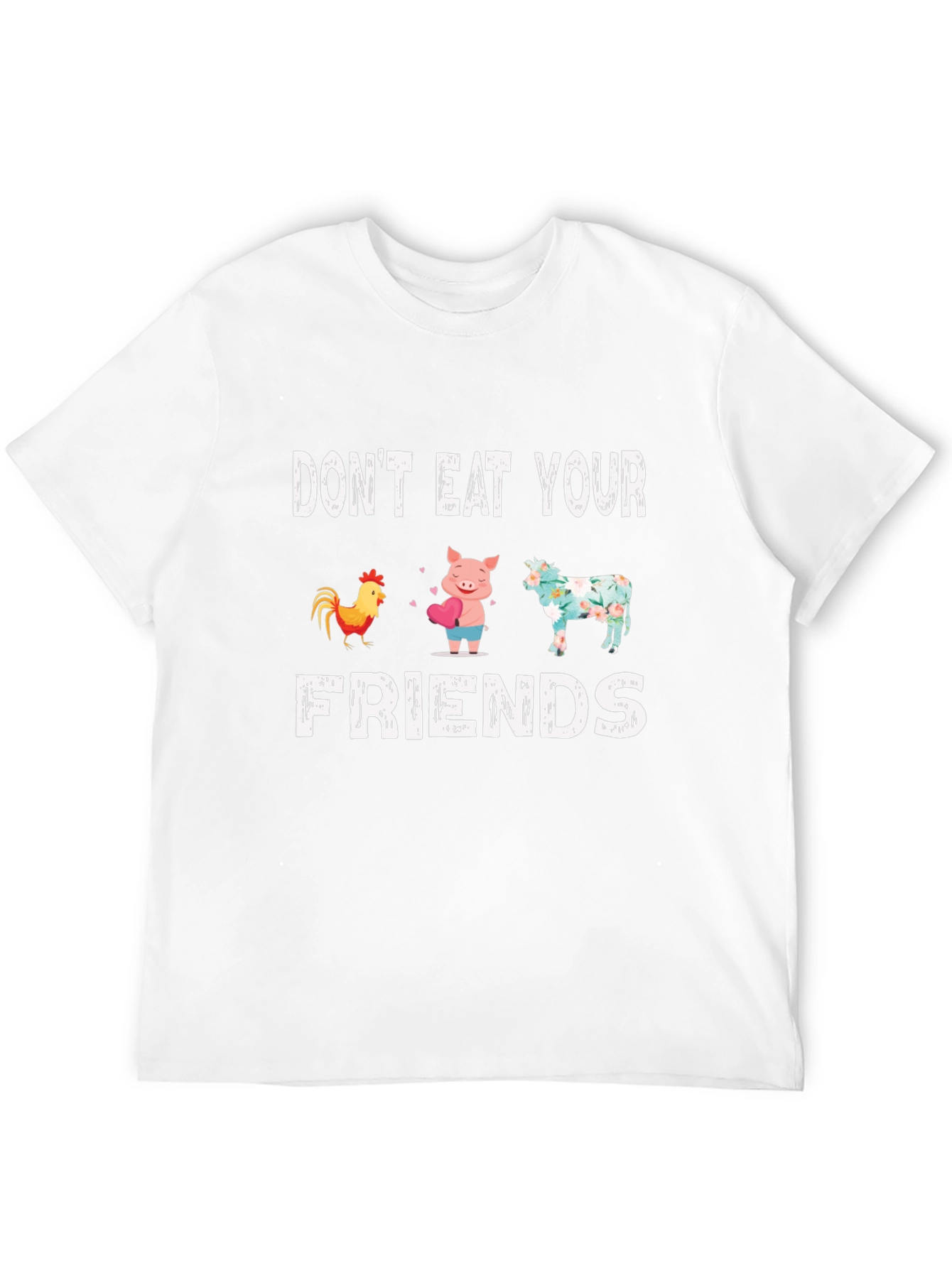 Dont Eat Your Friends Vegan Graphic Tee