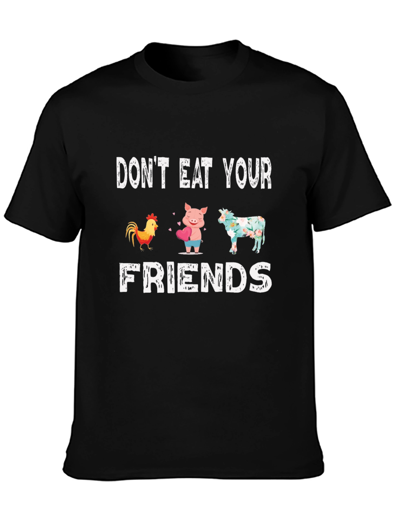 Dont Eat Your Friends Vegan Graphic Tee