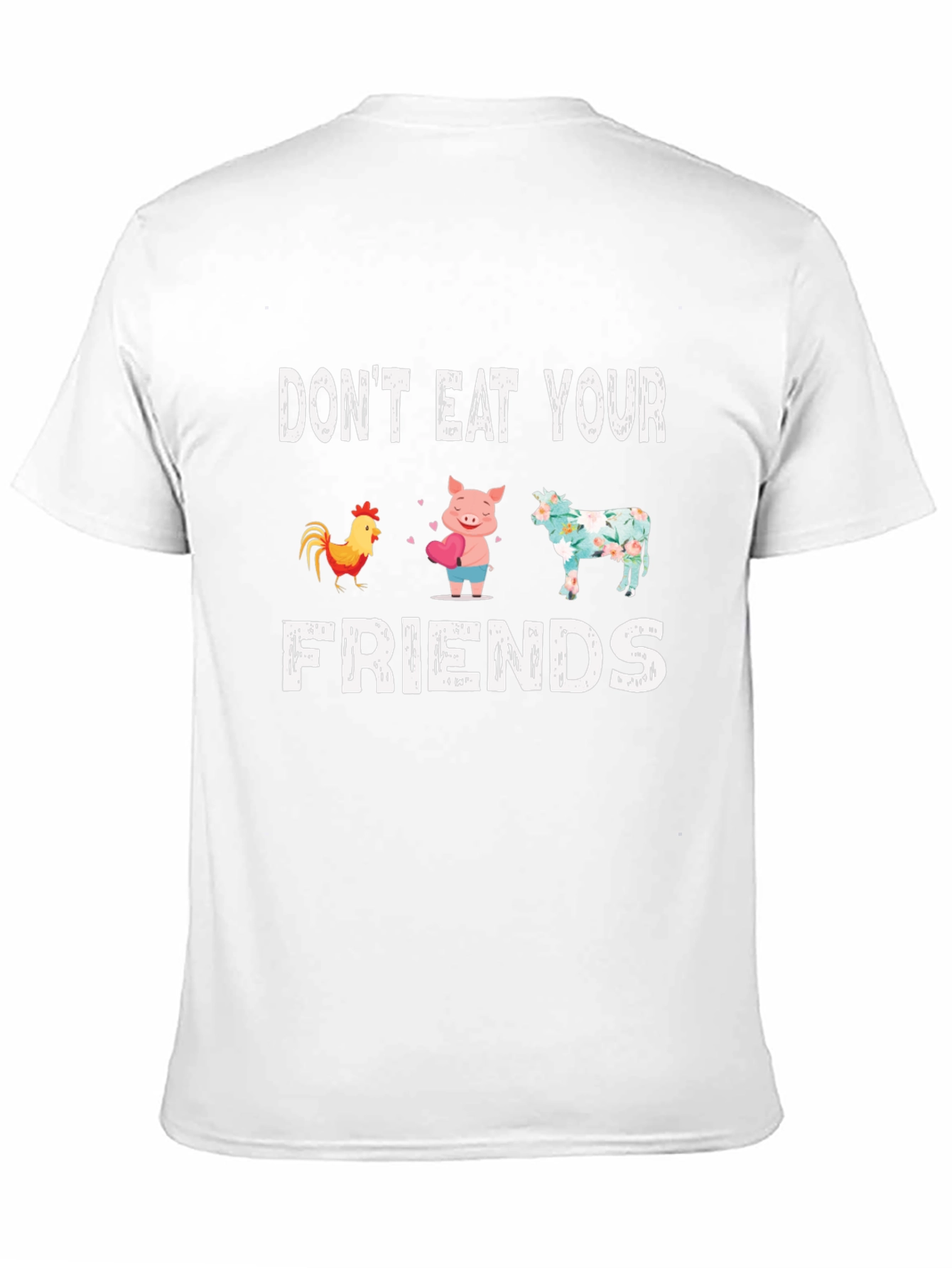 Dont Eat Your Friends Vegan Graphic Tee