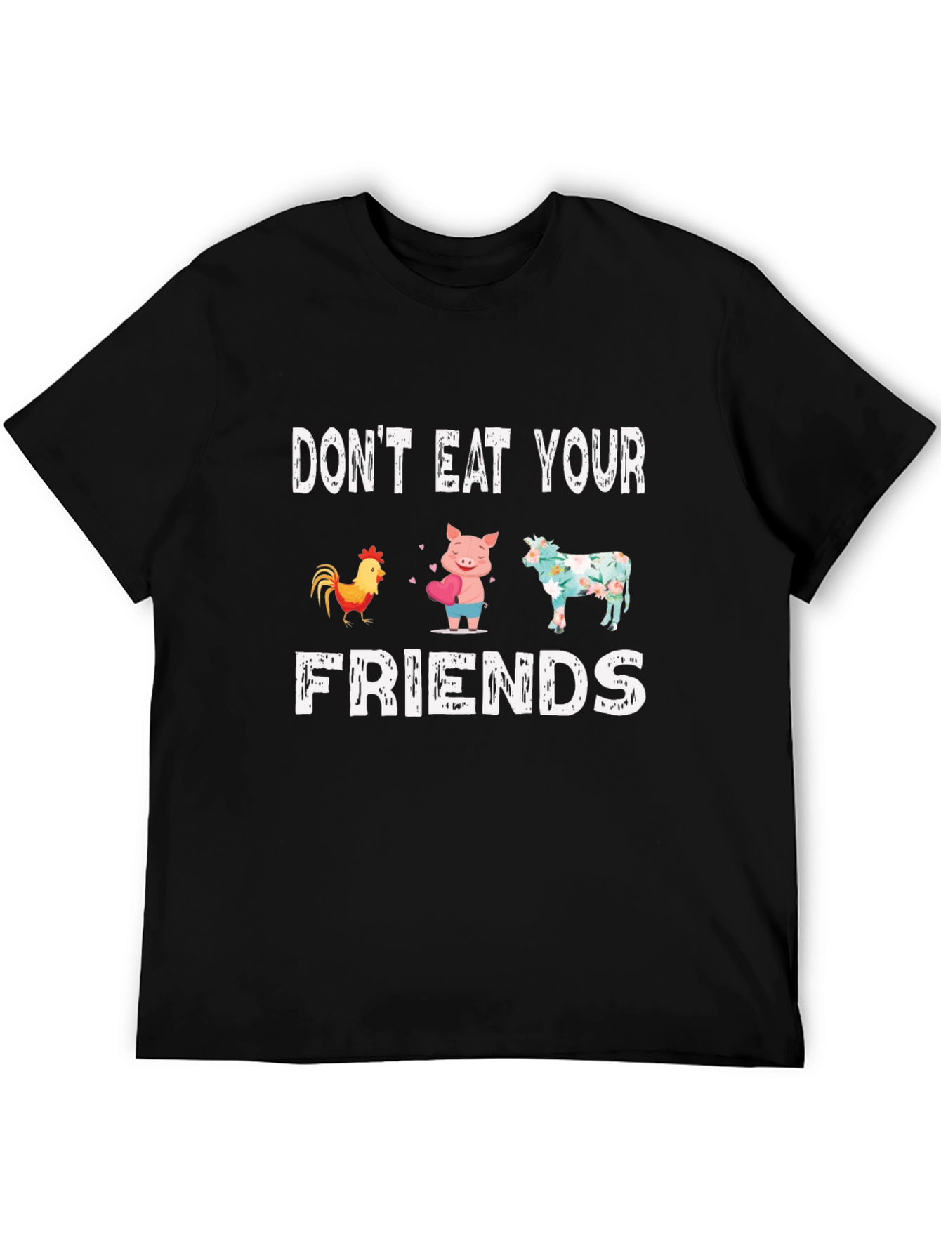 Dont Eat Your Friends Vegan Graphic Tee
