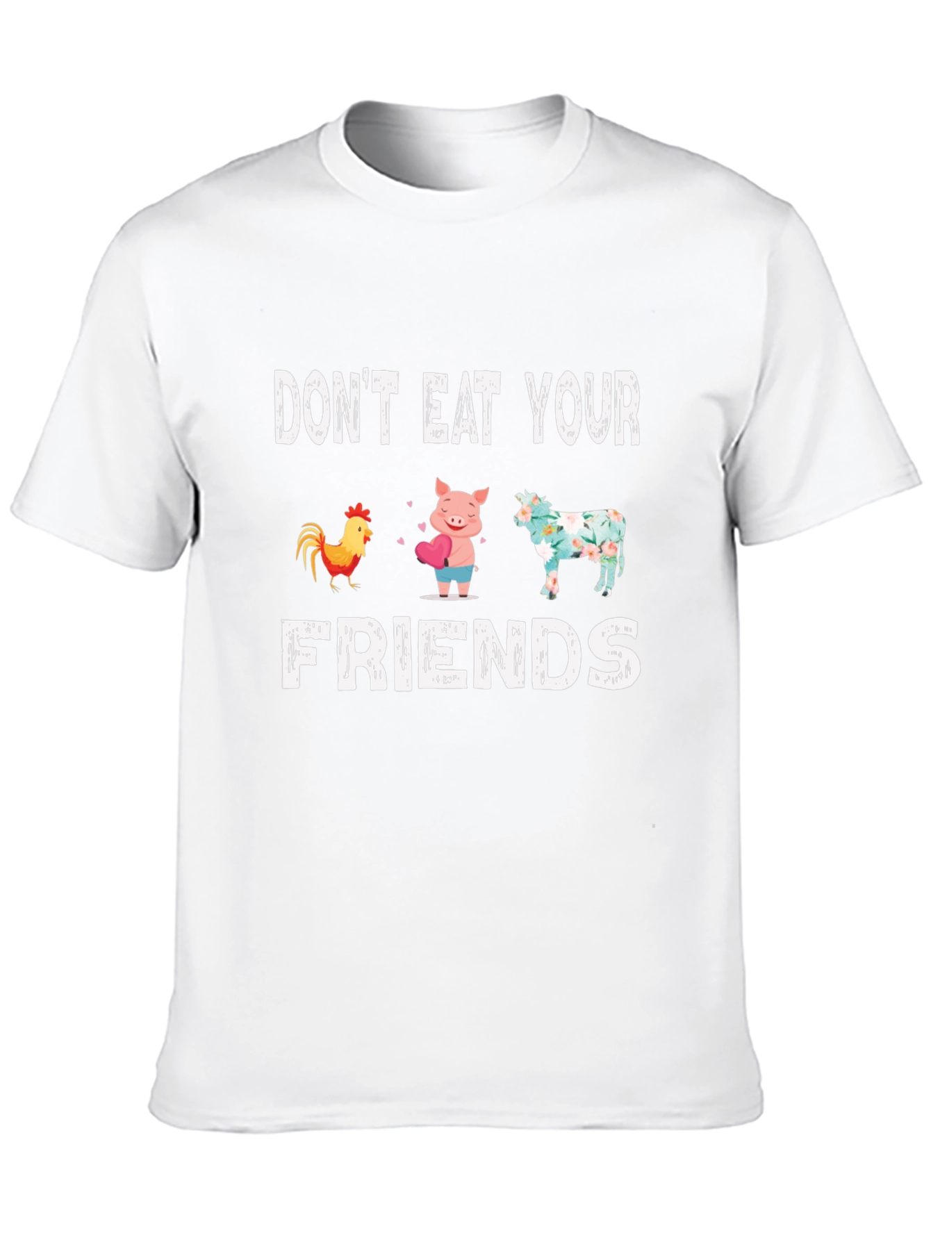 Dont Eat Your Friends Vegan Graphic Tee