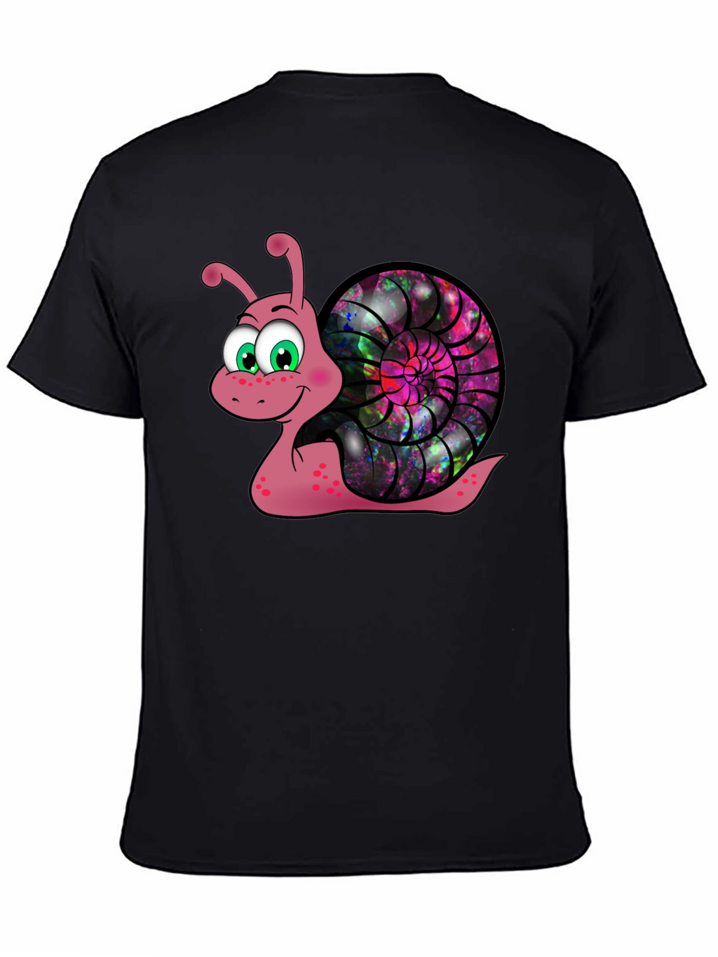 Cosmic Snail Graphic Tee - Unique Cartoon Design