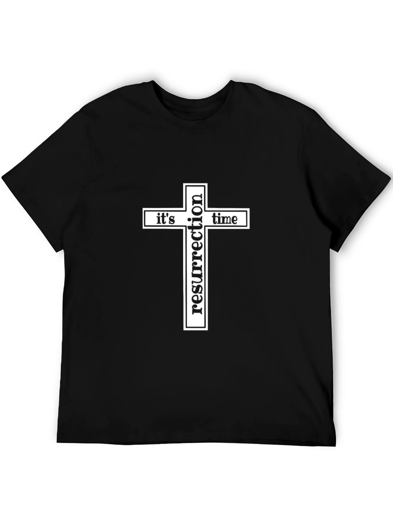 Resurrection Time Black Graphic T-Shirt