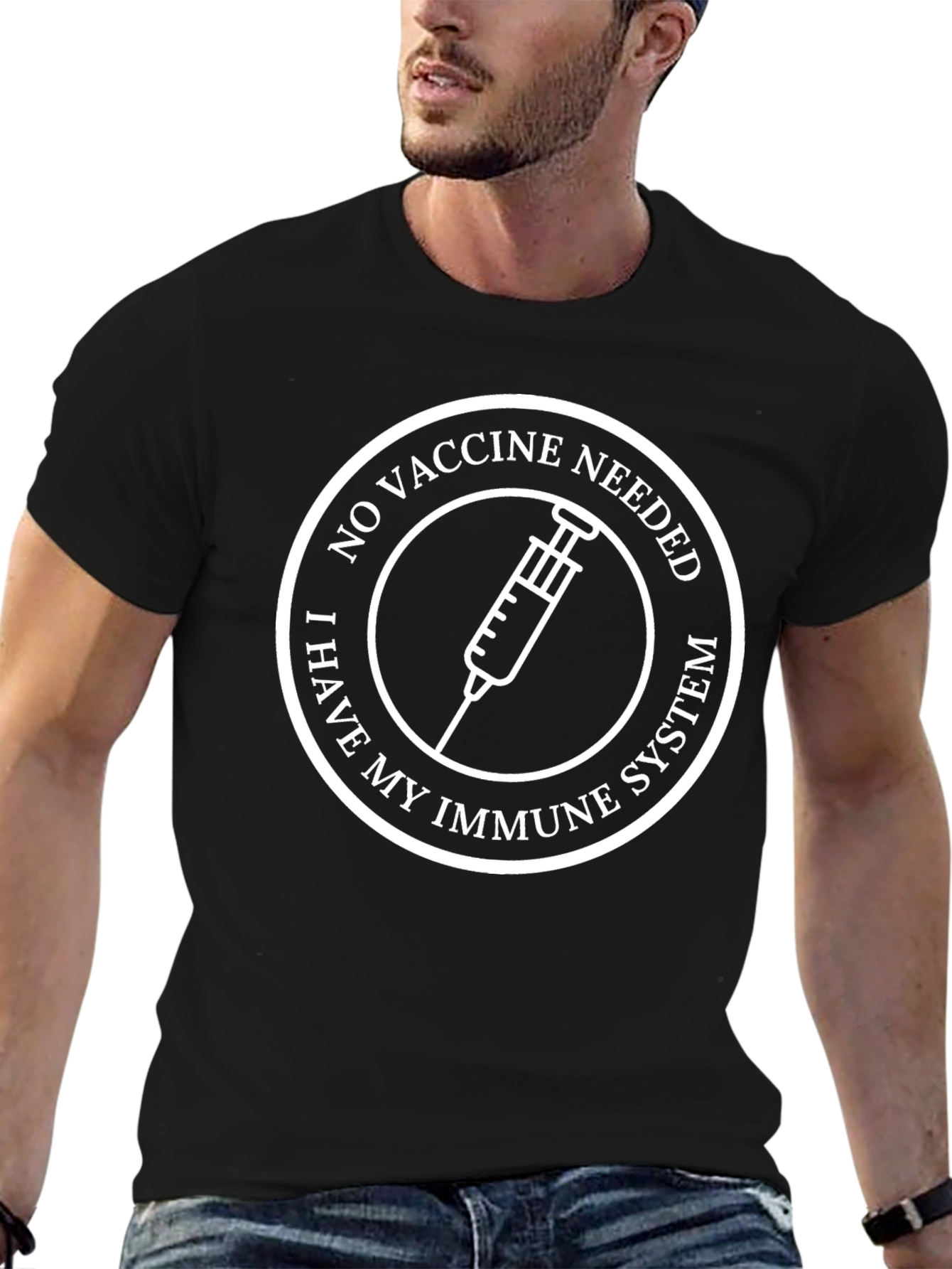 No Vaccine Needed T-Shirt - Immune System Protection