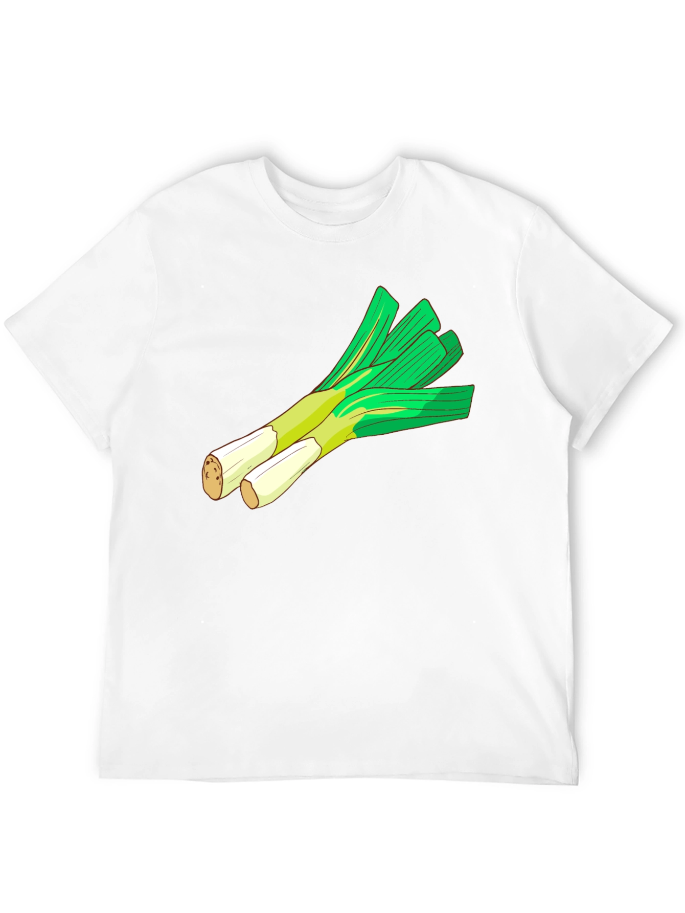 Leek Graphic T-Shirt - Fresh & Fun Vegetable Tee