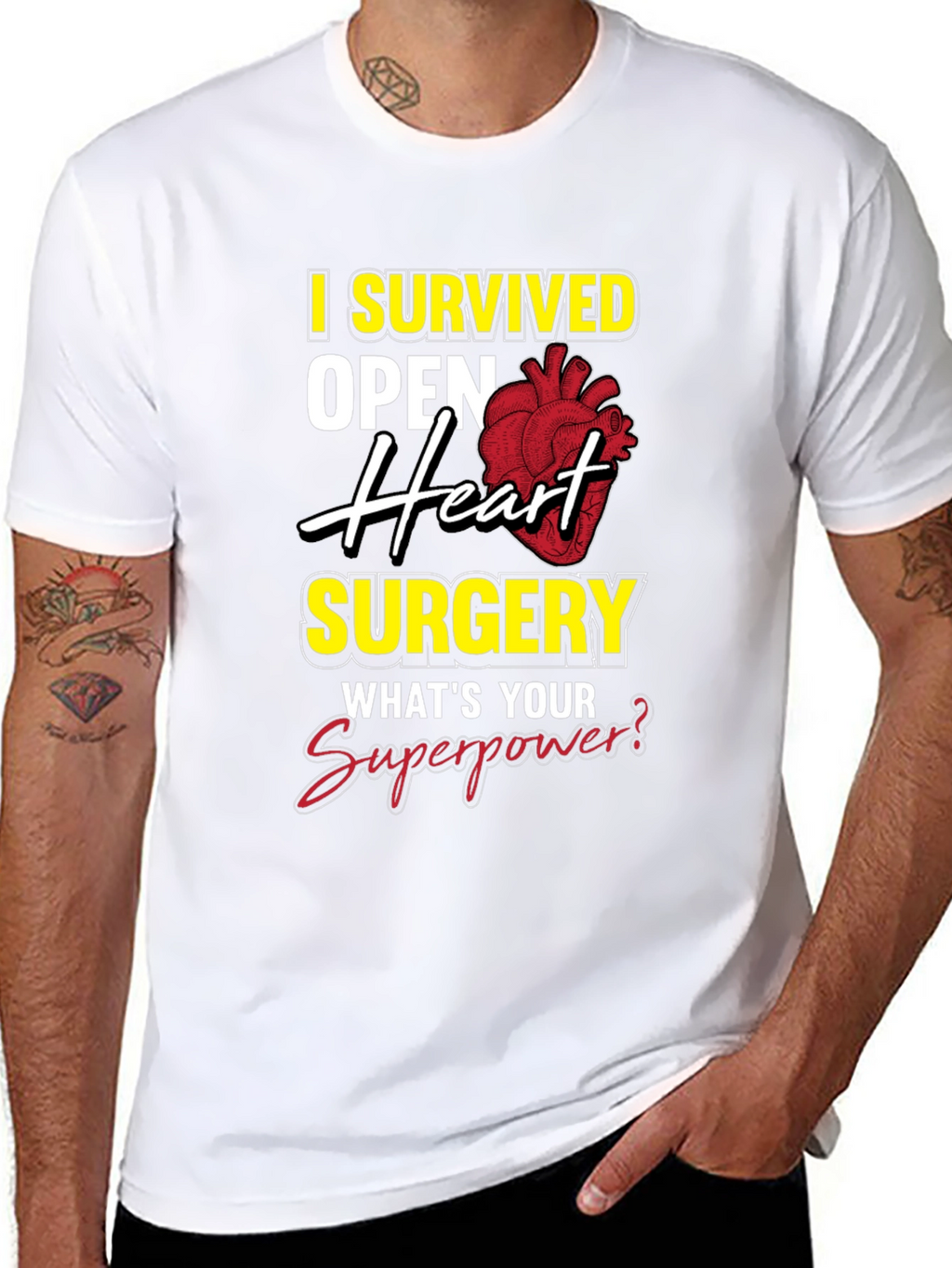 Heart Surgery Survivor T-Shirt - Superpower Design