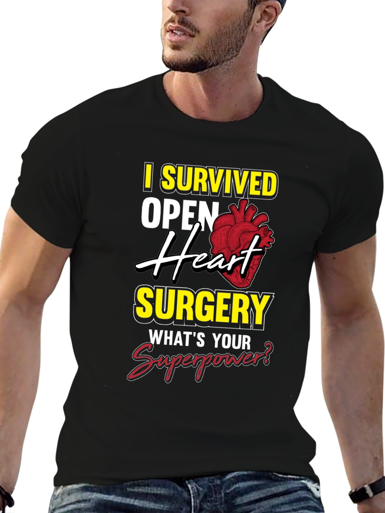 Heart Surgery Survivor T-Shirt - Superpower Design
