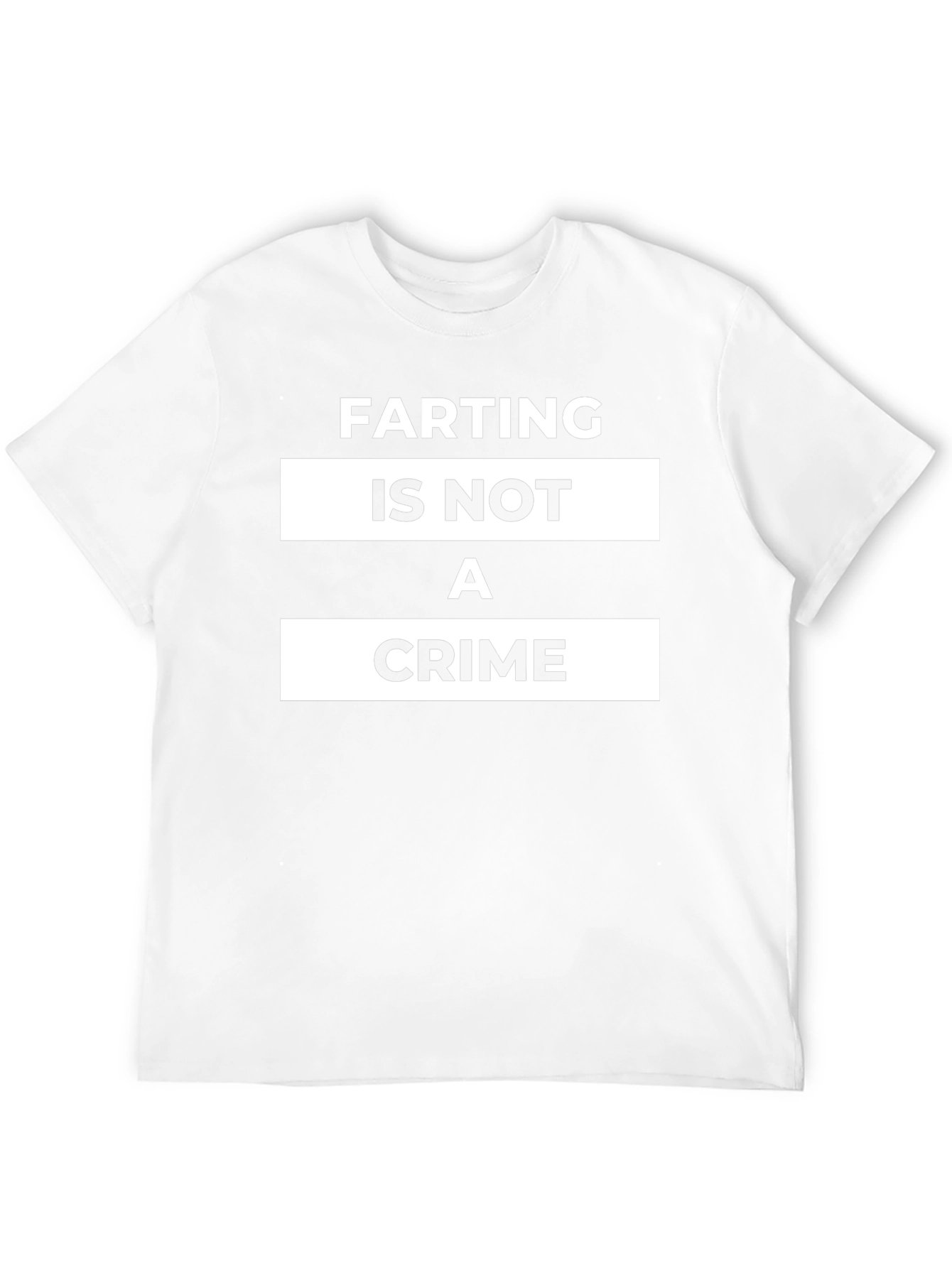 Farting Is Not A Crime Black T-Shirt