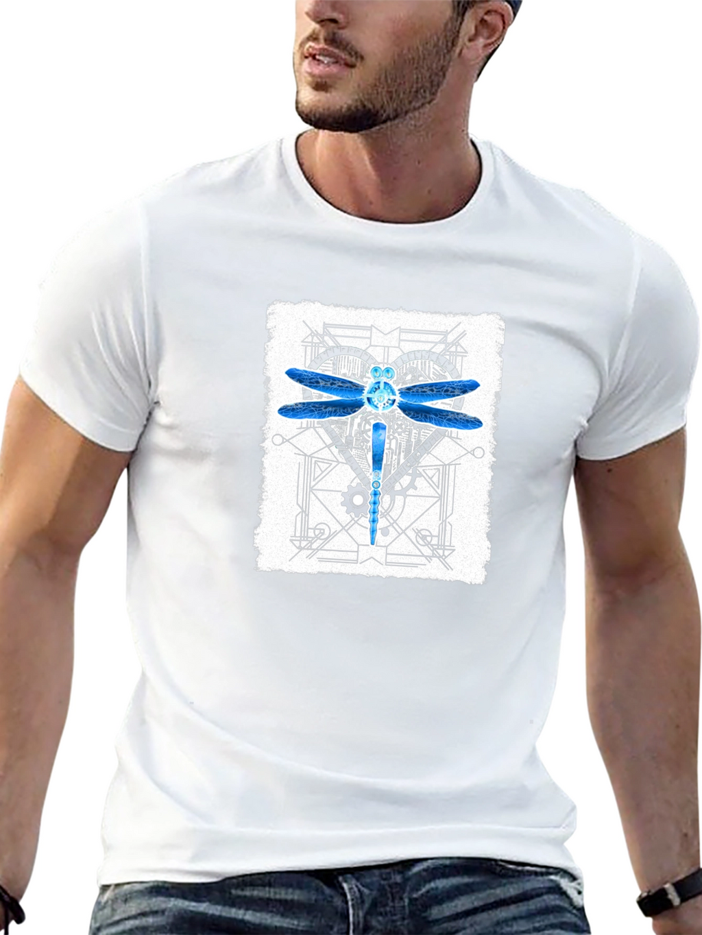 Dragonfly Steampunk Graphic T-Shirt