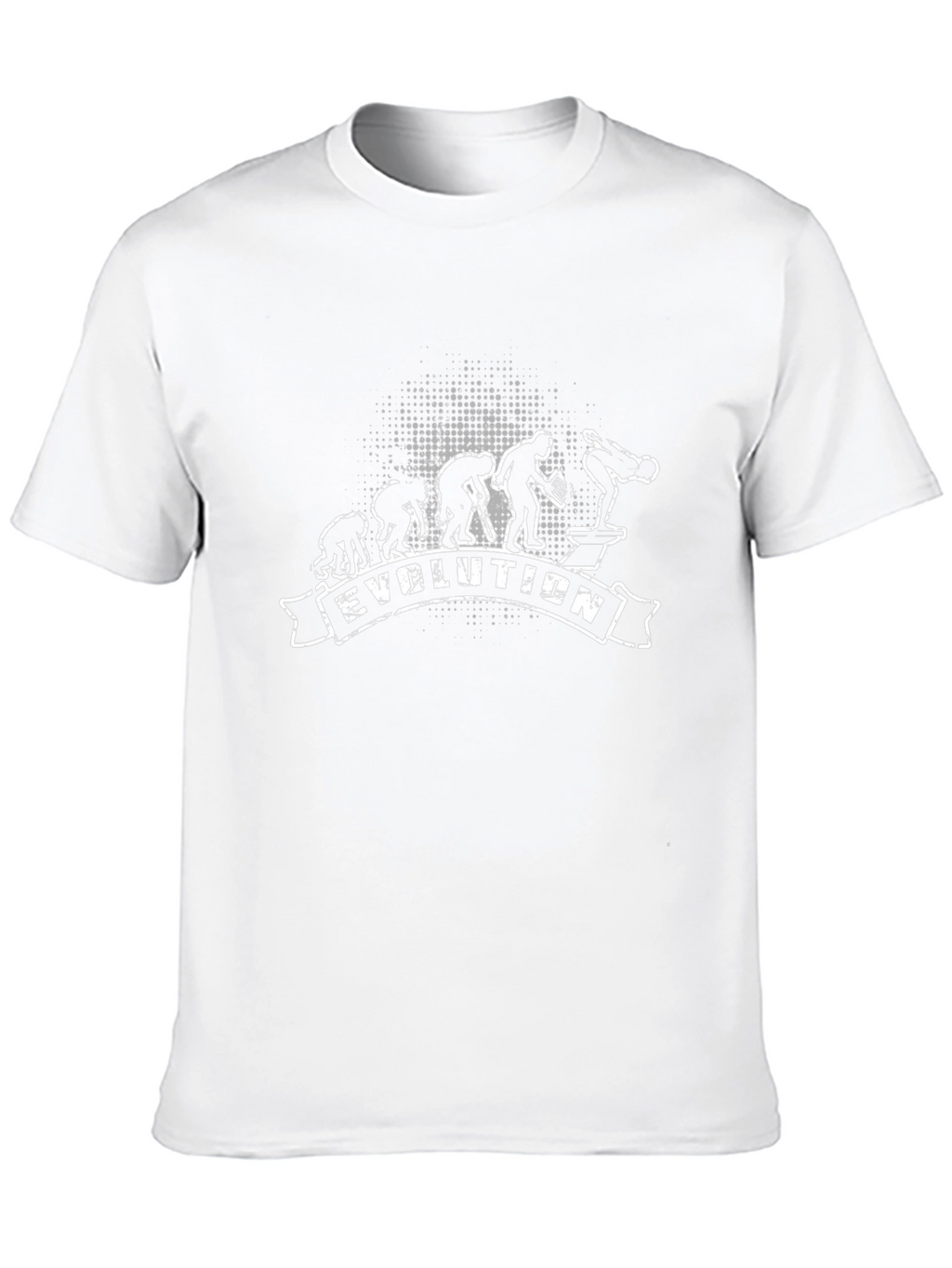 Evolution of Man Artistic Graphic Print T-Shirt