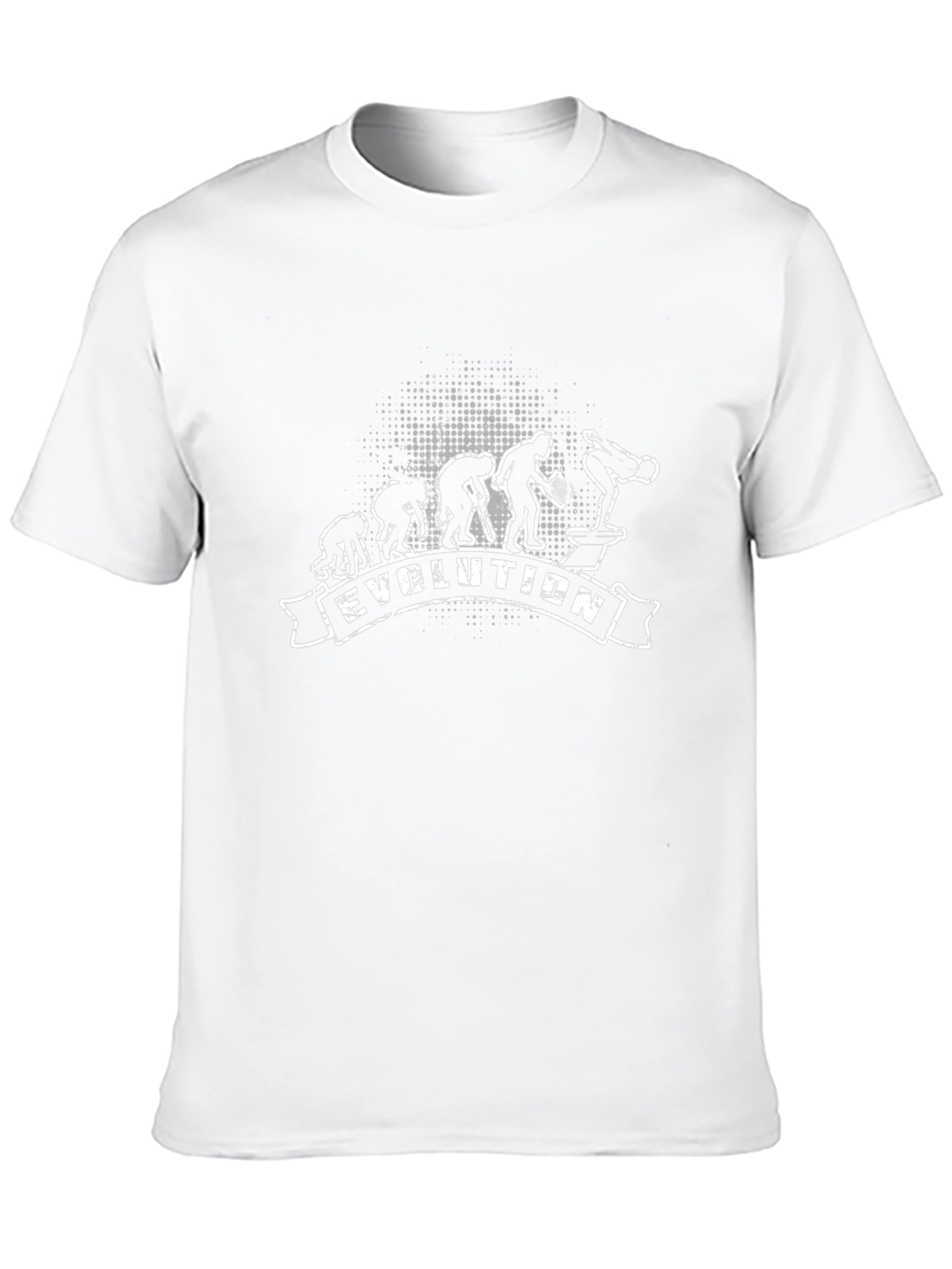 Evolution of Man Artistic Graphic Print T-Shirt