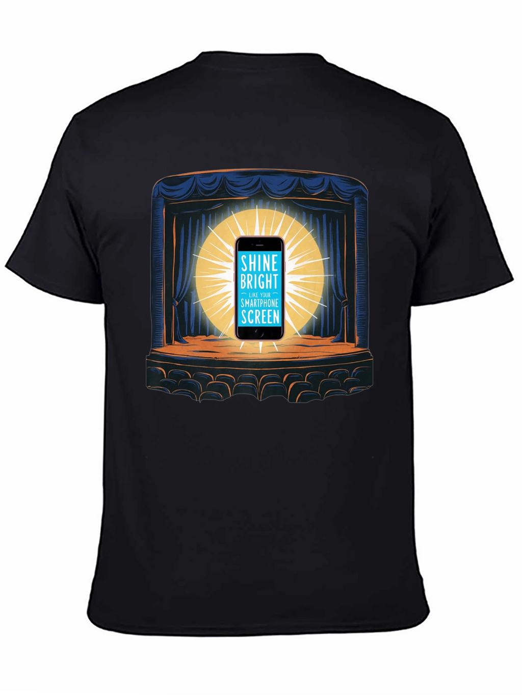 Shine Bright Smartphone Screen Graphic Tee