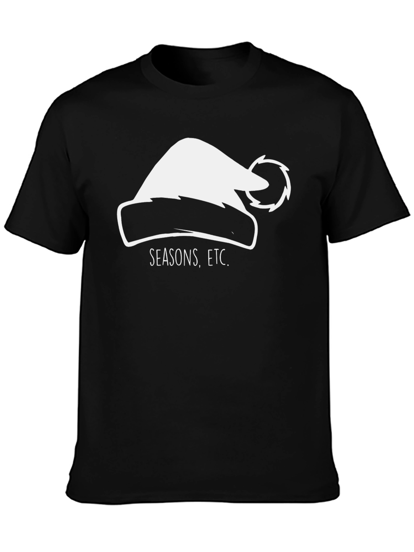 Festive Seasons Graphic Tee - Black
