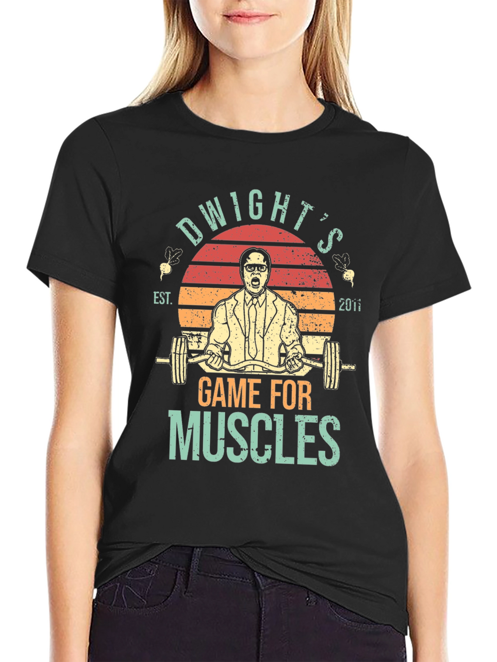 Dwights Game For Muscles T-Shirt