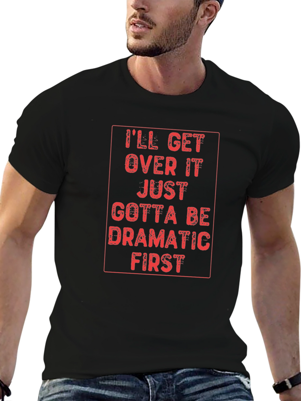 Dramatic First Mens Graphic T-Shirt