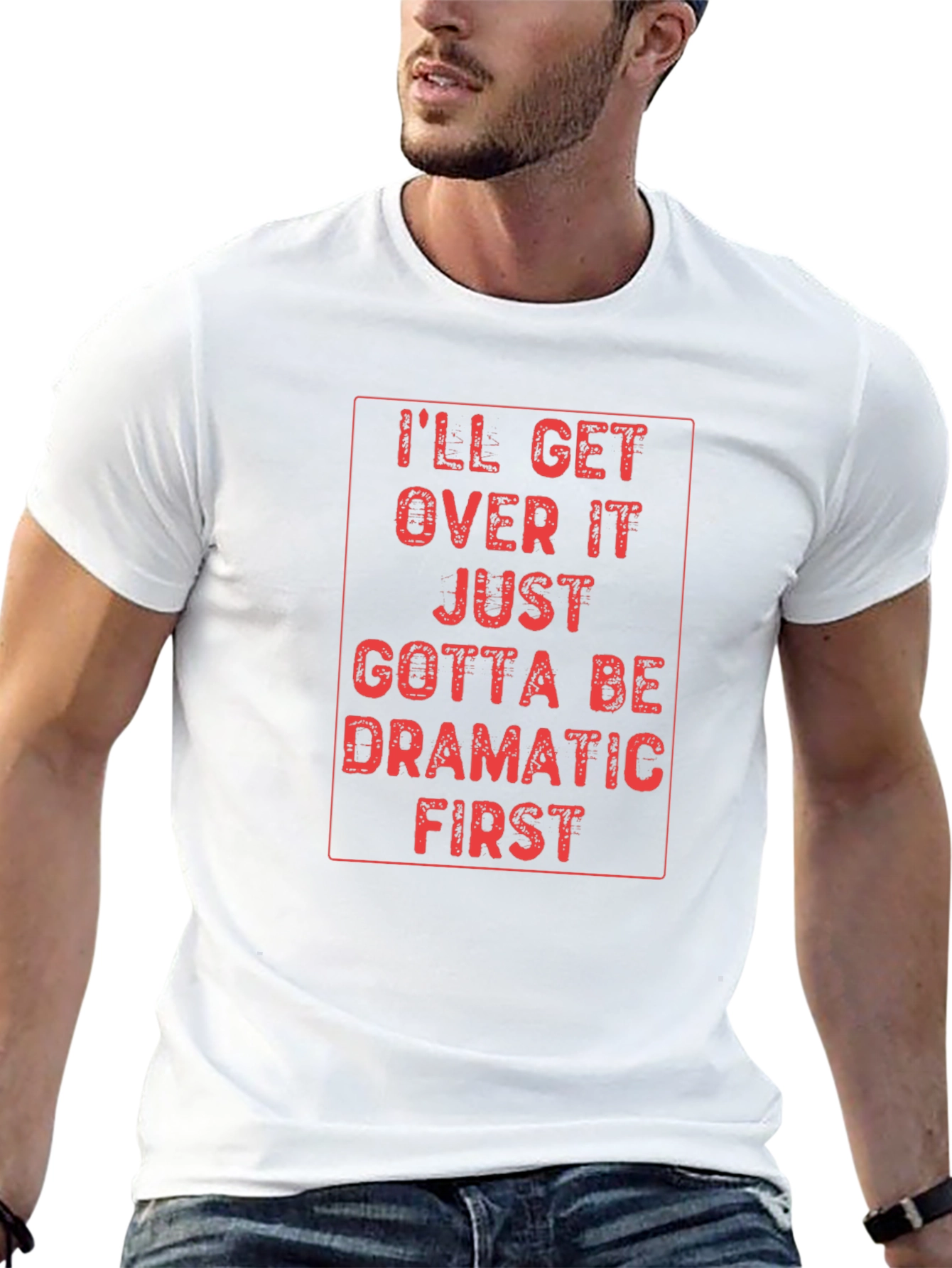 Dramatic First Mens Graphic T-Shirt
