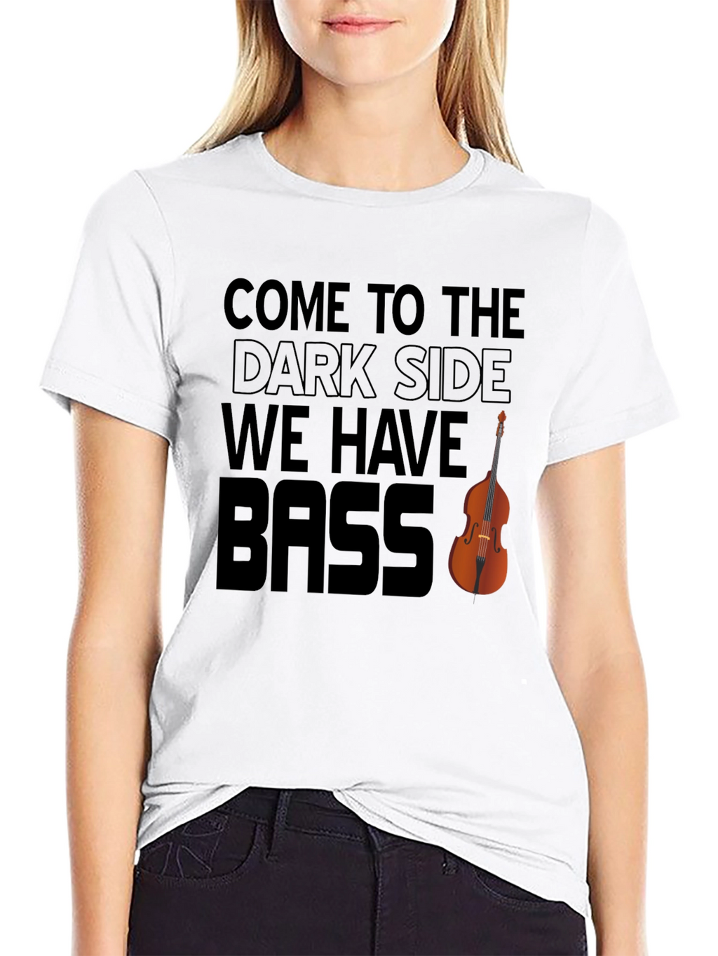Bass Player T-Shirt: Dark Side Humor Tee