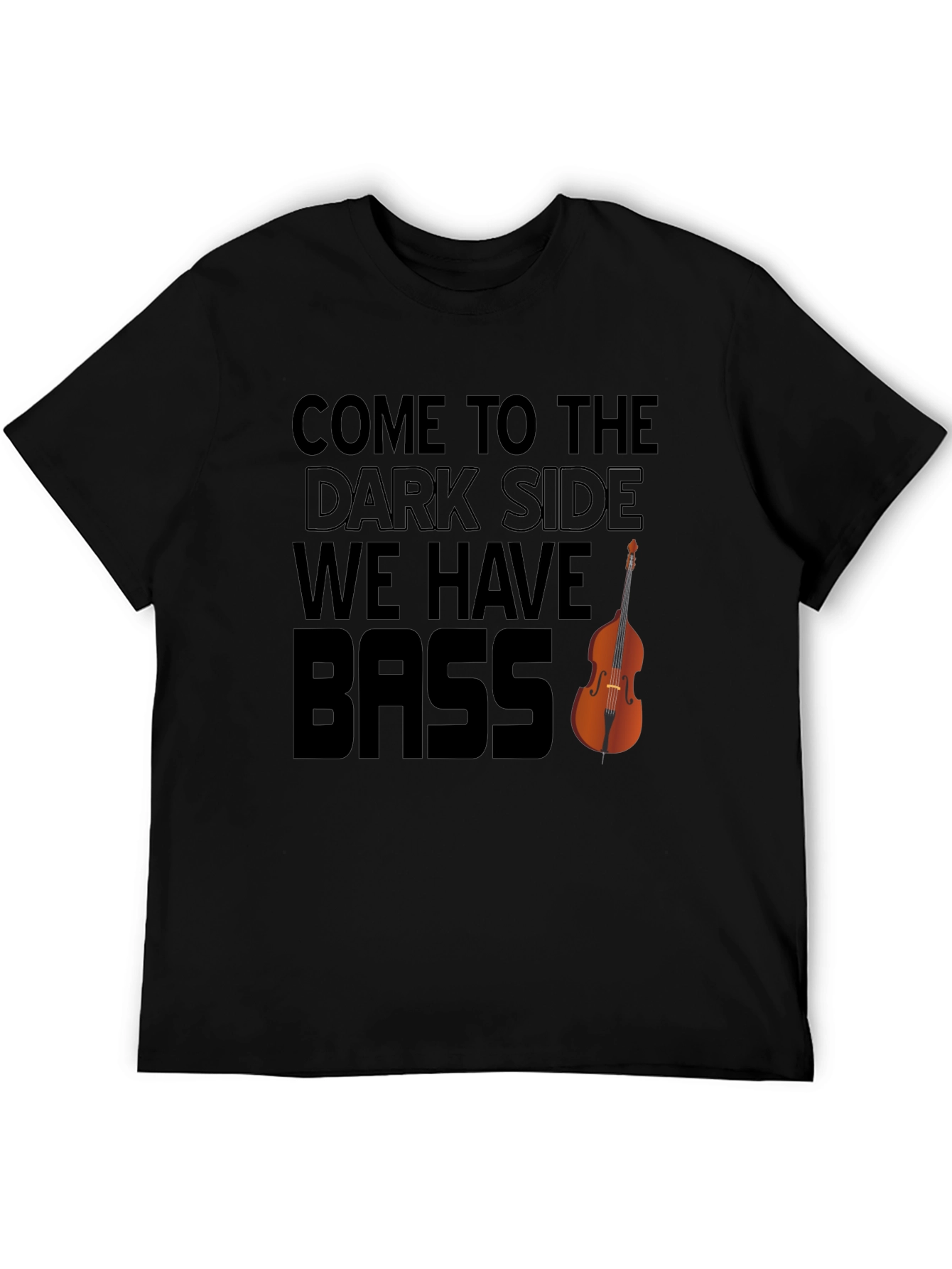Bass Player T-Shirt: Dark Side Humor Tee