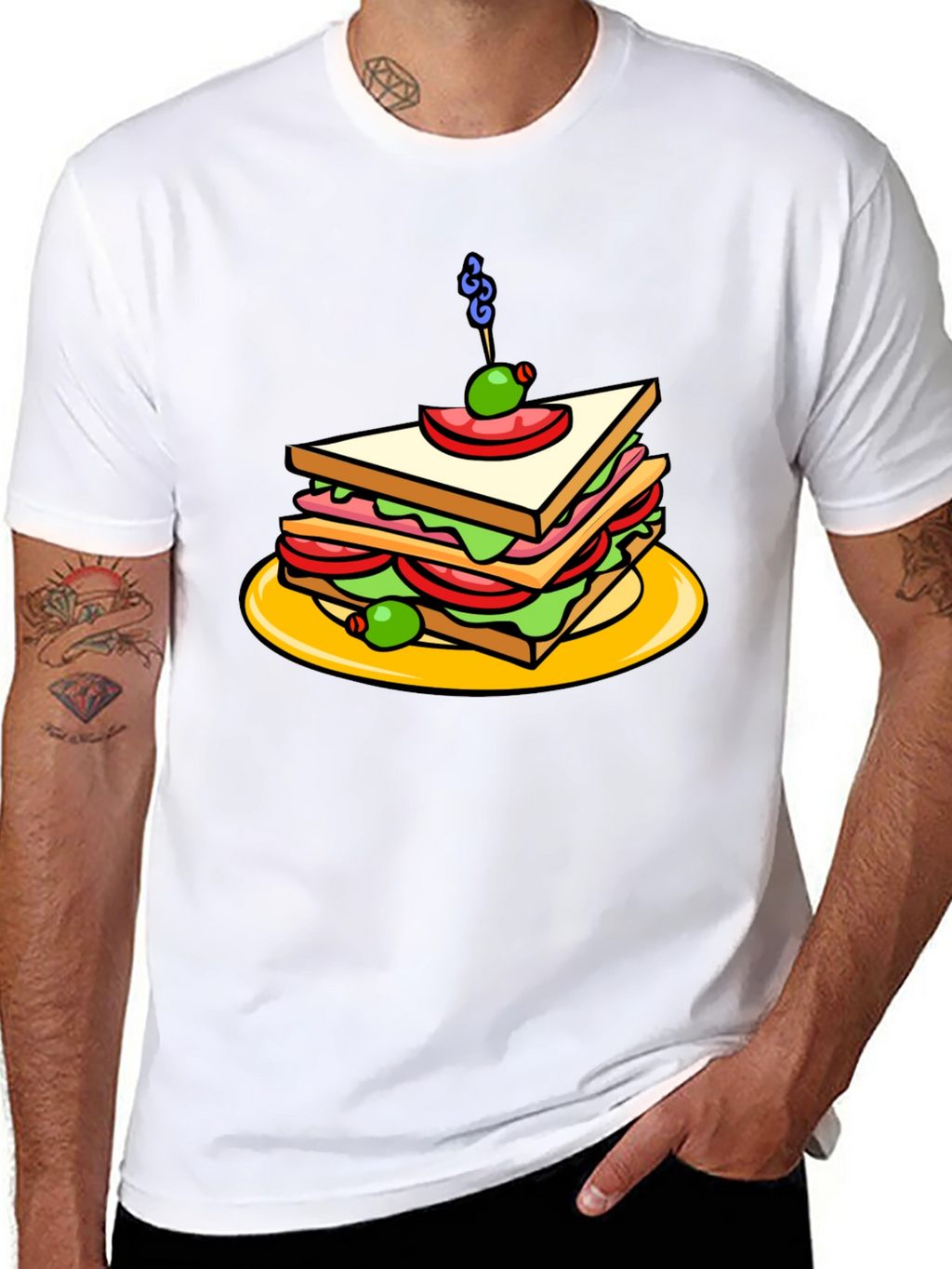 Sandwich Graphic Black Tee Shirt
