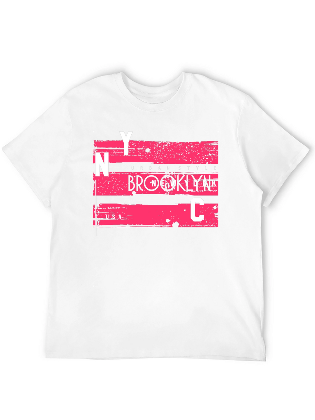 NYC Urban Style Graphic Tee - Mens Black T-Shirt