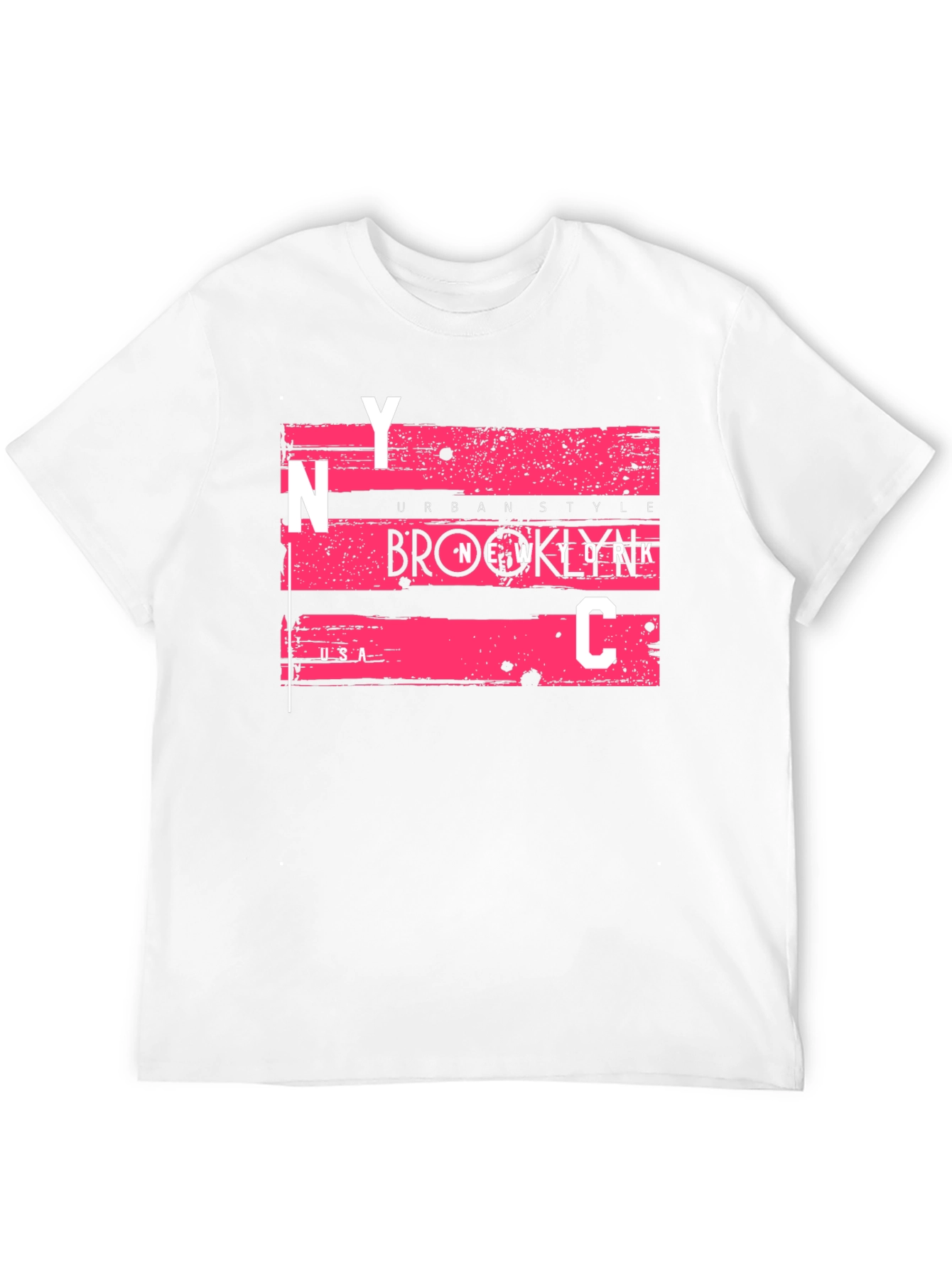 NYC Urban Style Graphic Tee - Mens Black T-Shirt