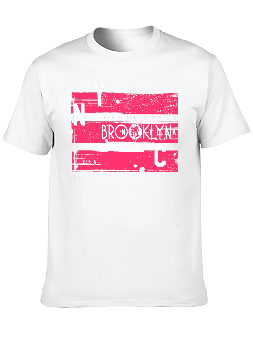 NYC Urban Style Graphic Tee - Mens Black T-Shirt
