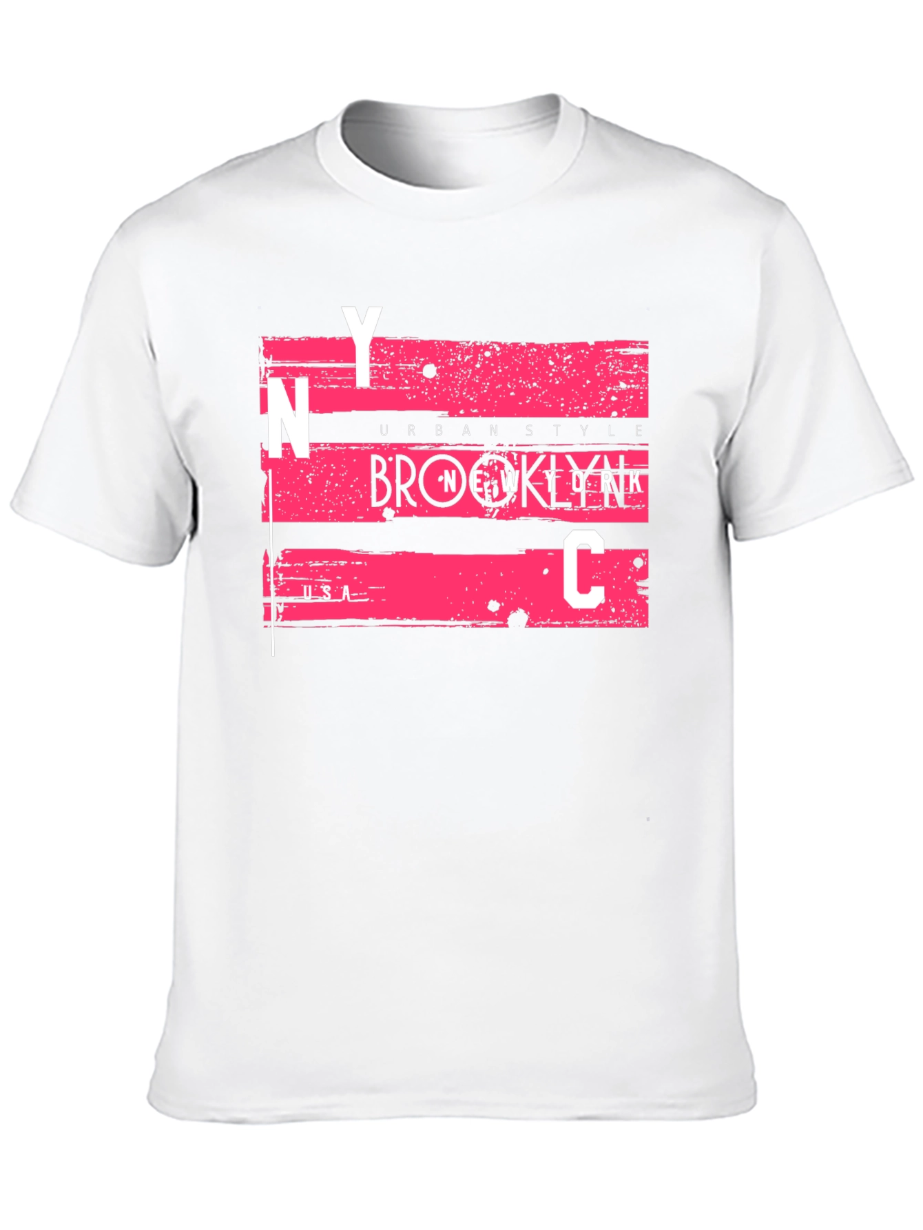 NYC Urban Style Graphic Tee - Mens Black T-Shirt