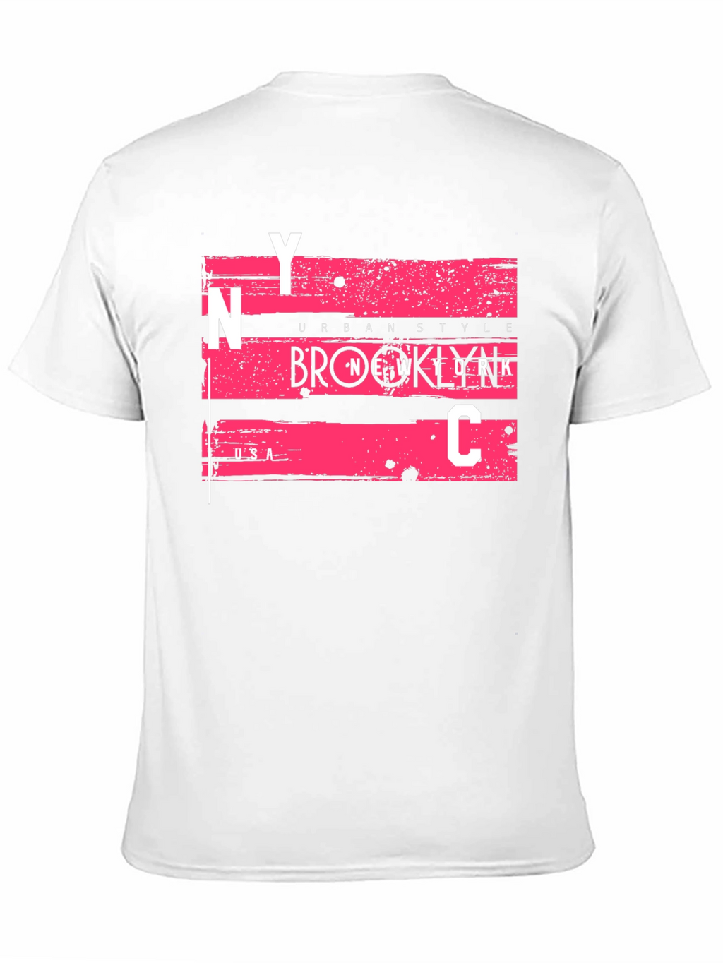 NYC Urban Style Graphic Tee - Mens Black T-Shirt