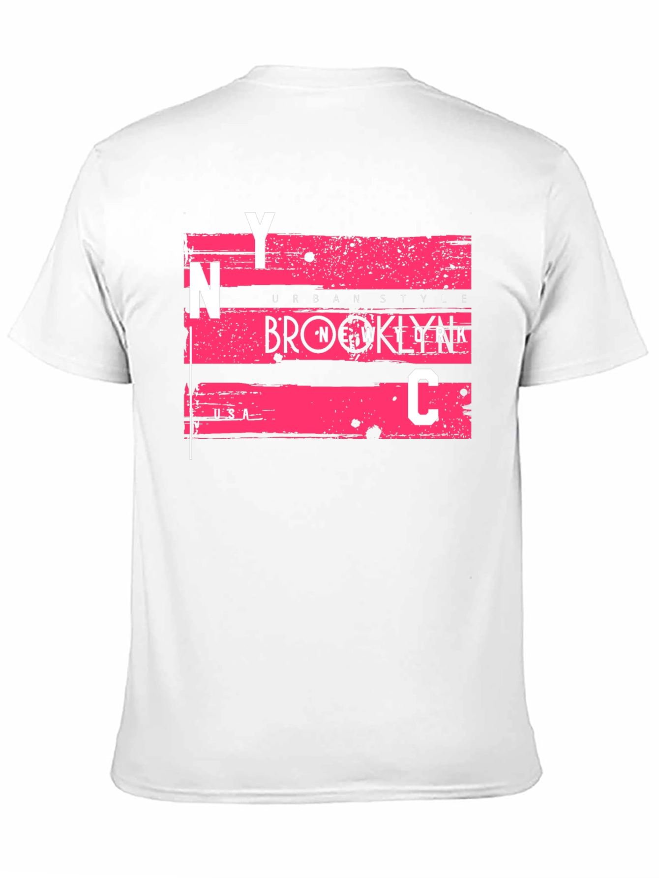 NYC Urban Style Graphic Tee - Mens Black T-Shirt