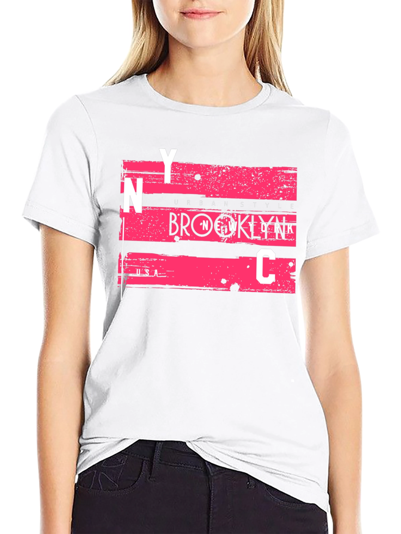 NYC Urban Style Graphic Tee - Mens Black T-Shirt