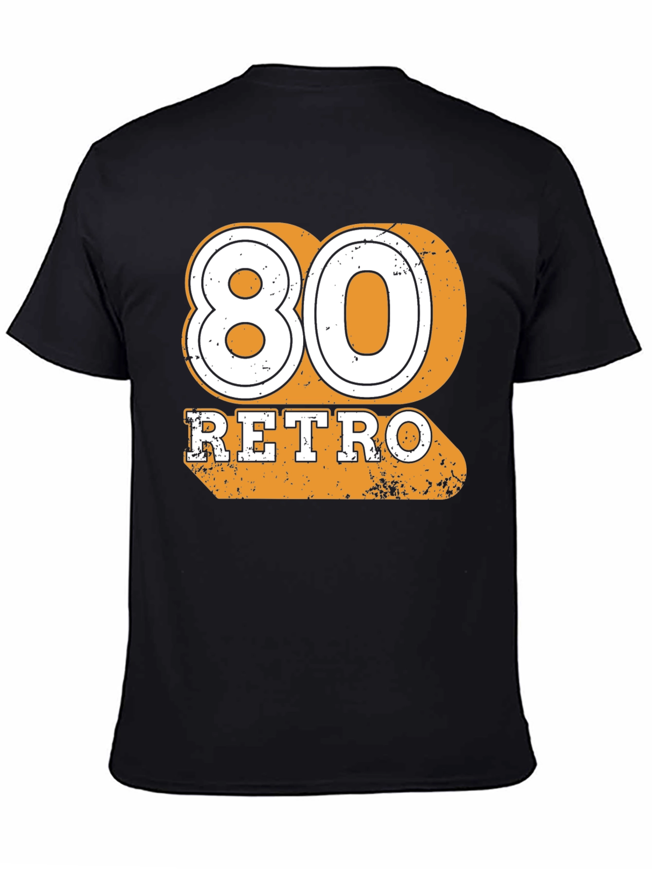 80 Retro Black T-Shirt