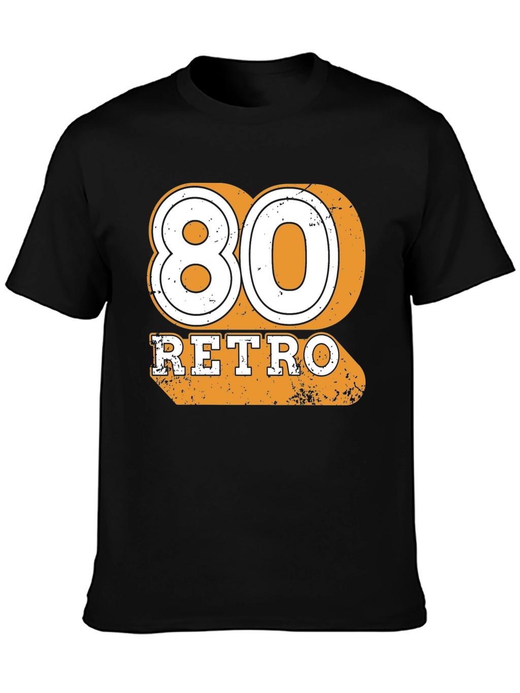 80 Retro Black T-Shirt