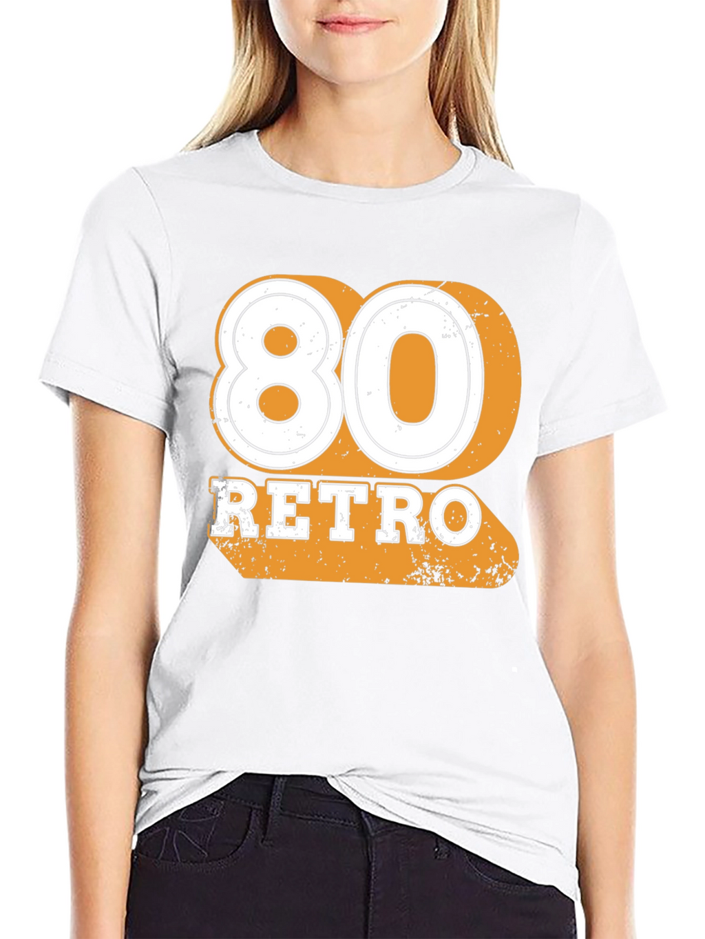 80 Retro Black T-Shirt