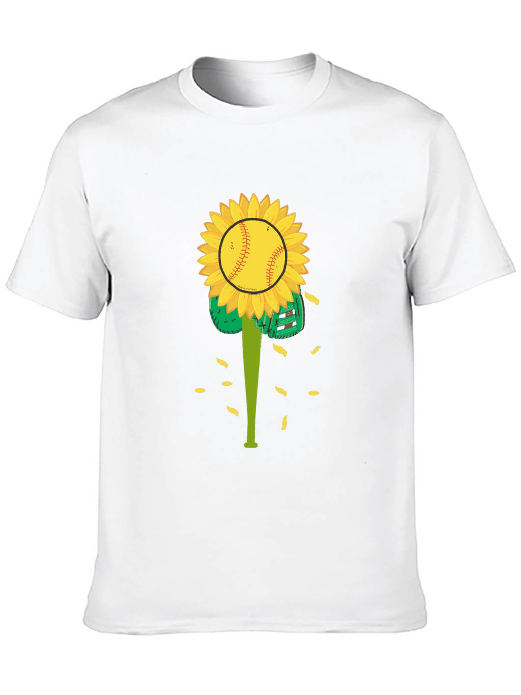 Sunflower Baseball Graphic Tee