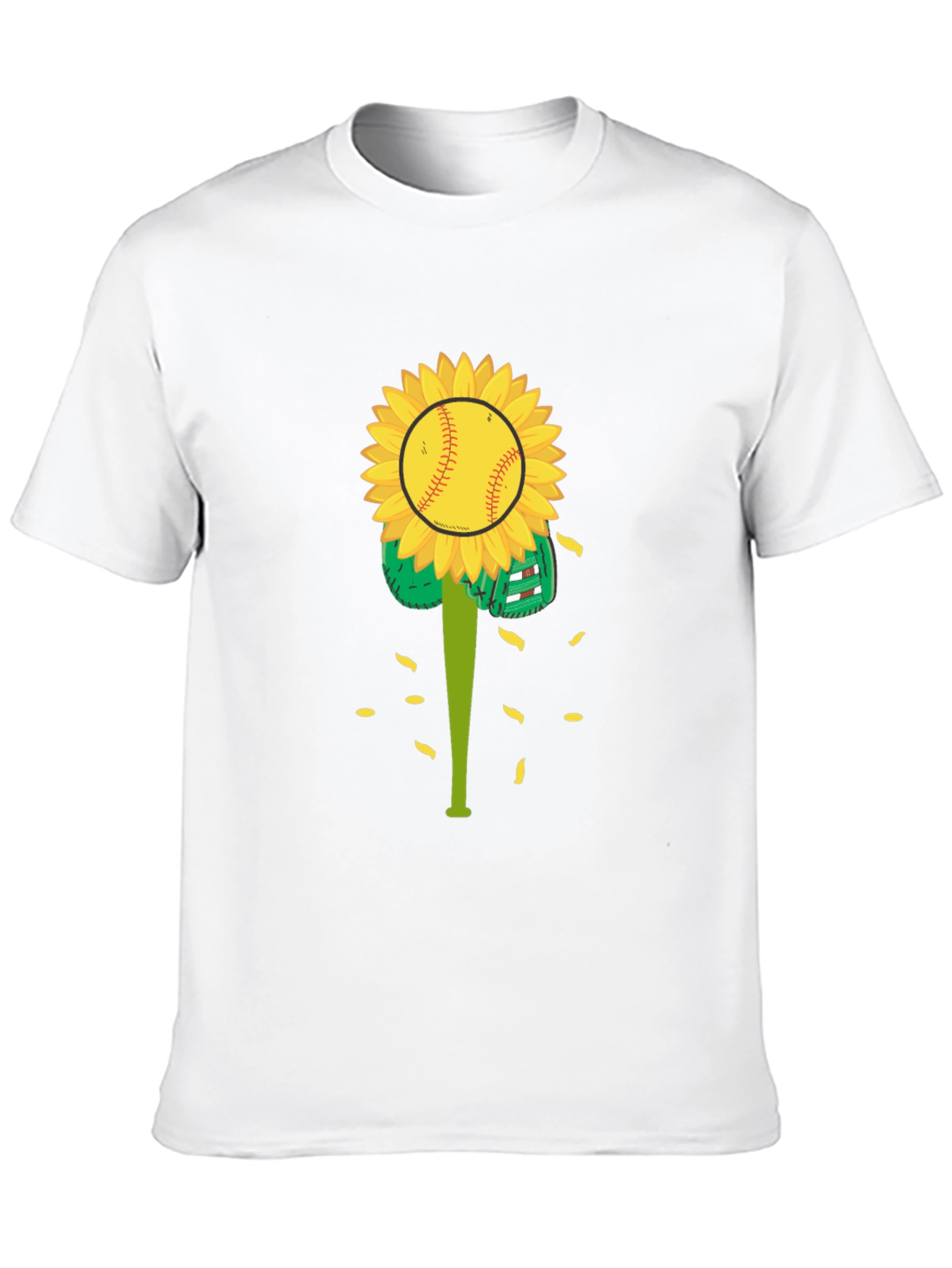 Sunflower Baseball Graphic Tee