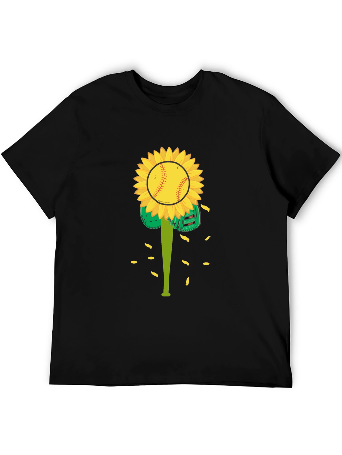Sunflower Baseball Graphic Tee