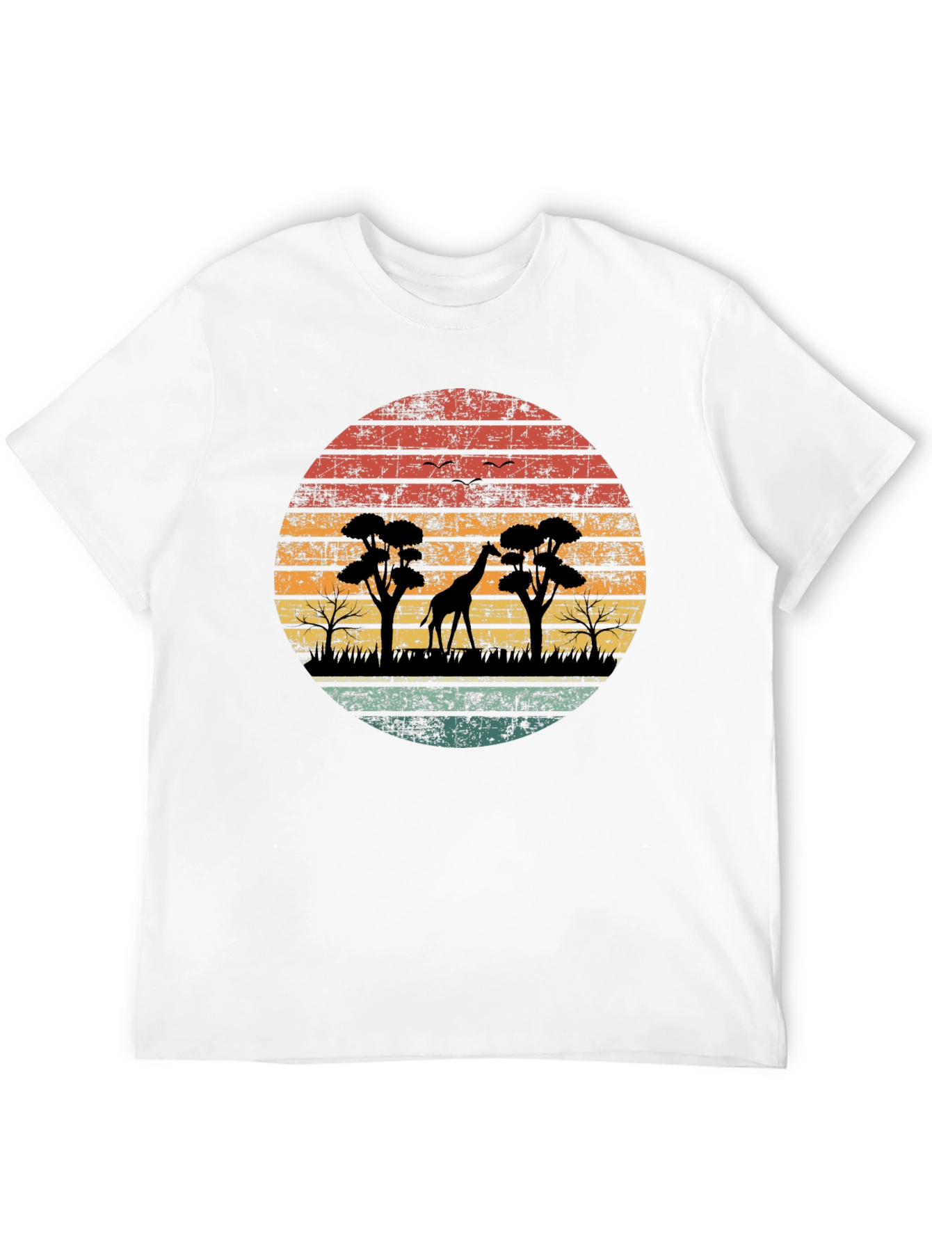 Retro Safari Giraffe T-Shirt