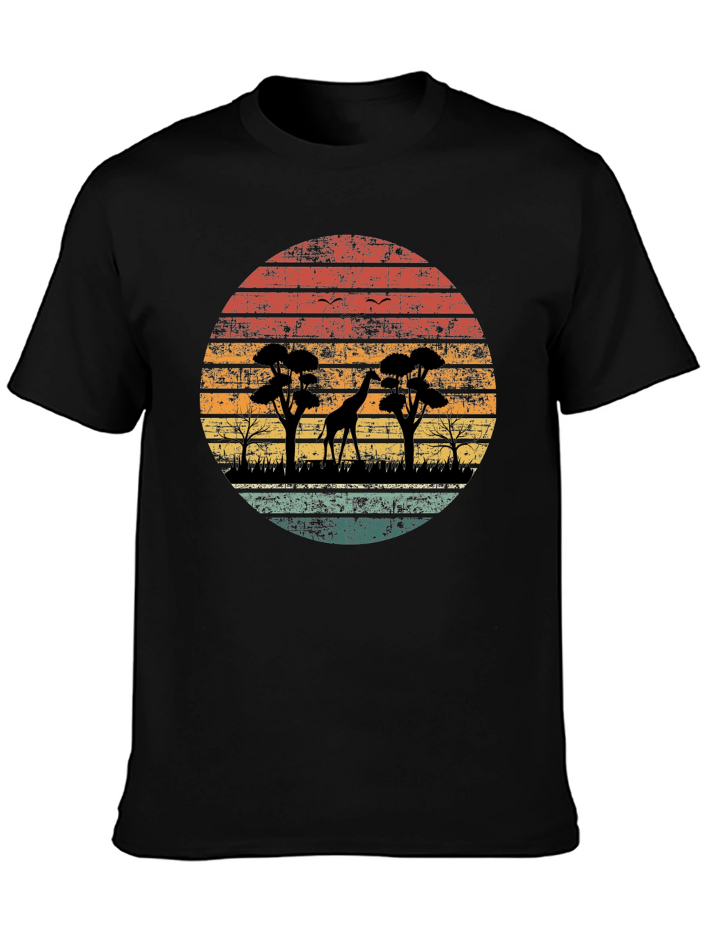 Retro Safari Giraffe T-Shirt