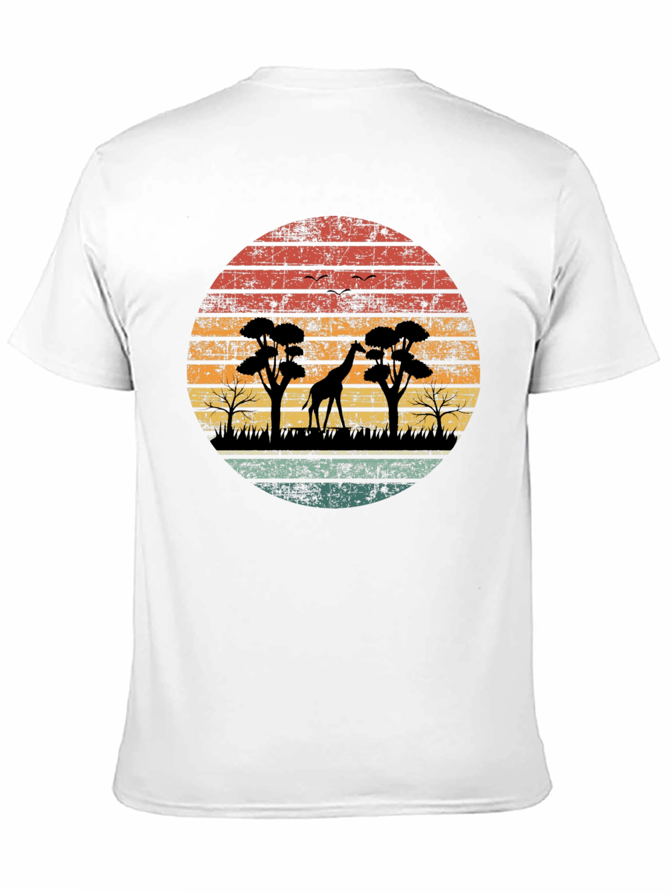 Retro Safari Giraffe T-Shirt