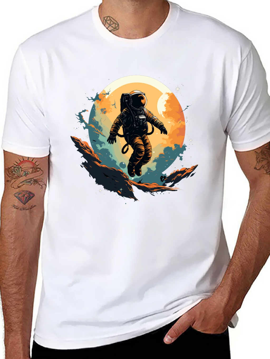 Astronaut Graphic Tee - Space Adventure Shirt