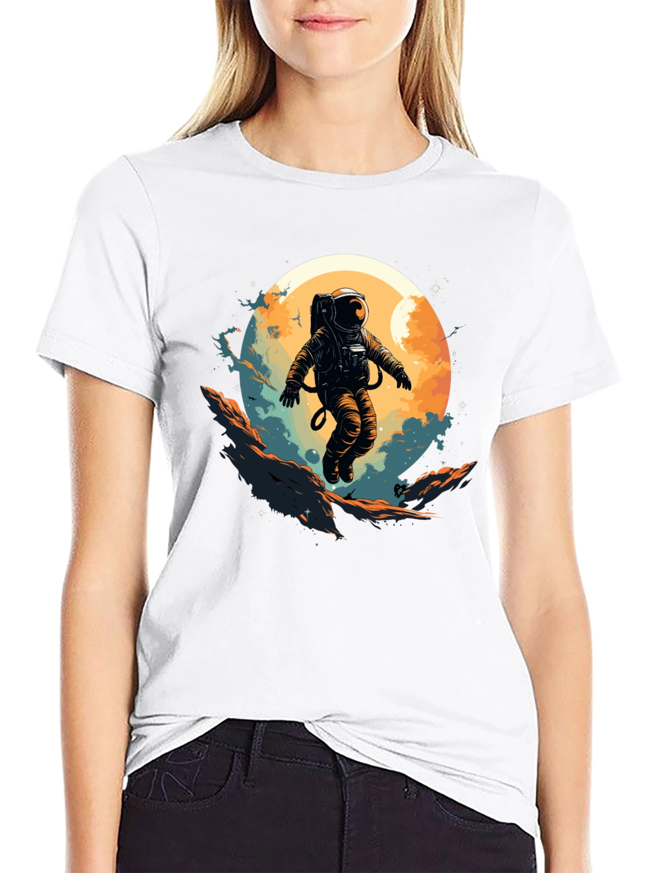 Astronaut Graphic Tee - Space Adventure Shirt