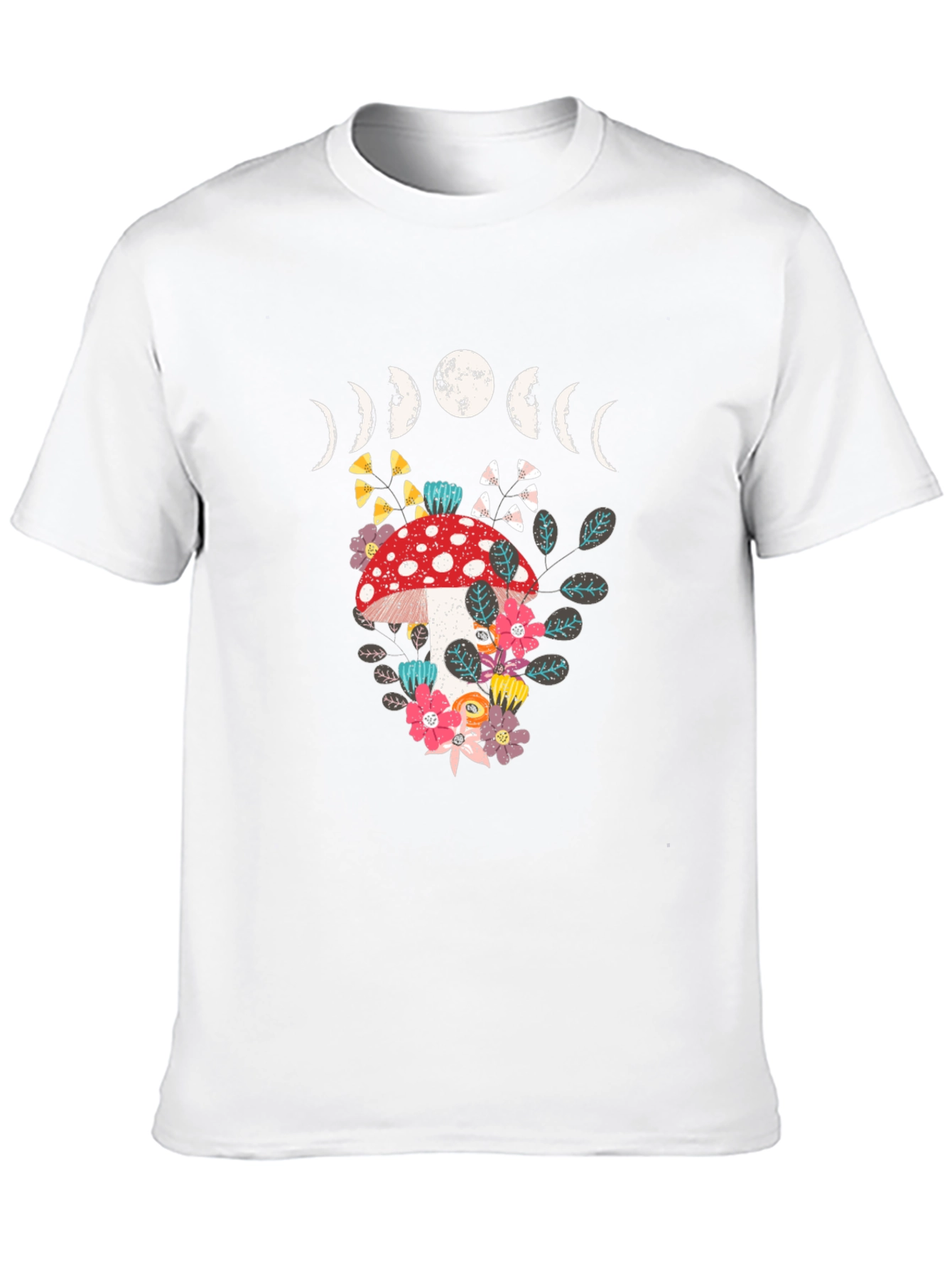 Mushroom Moon Phase Graphic Tee