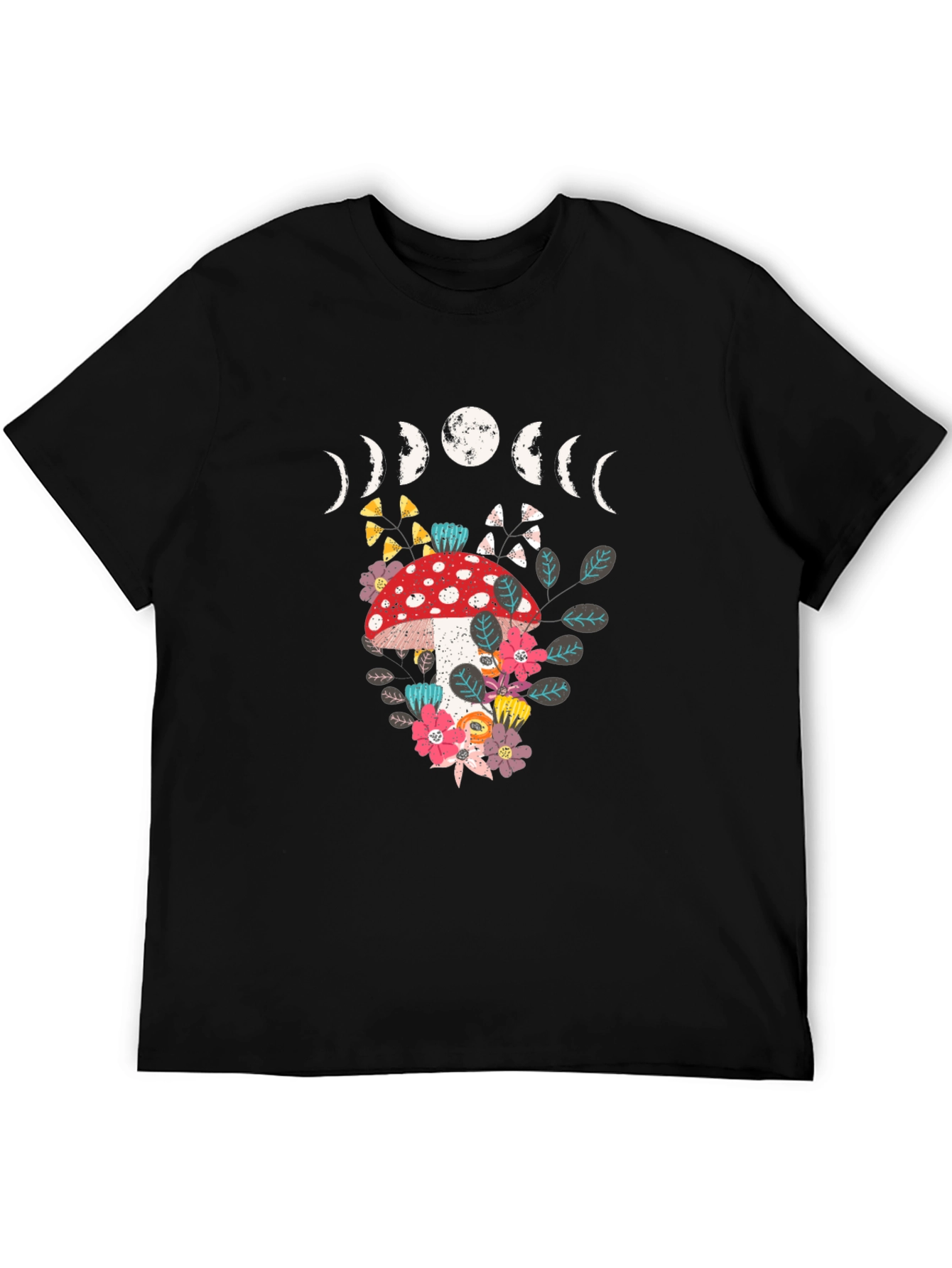 Mushroom Moon Phase Graphic Tee