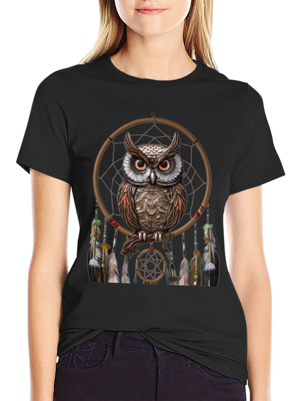 Owl Dreamcatcher Graphic Tee
